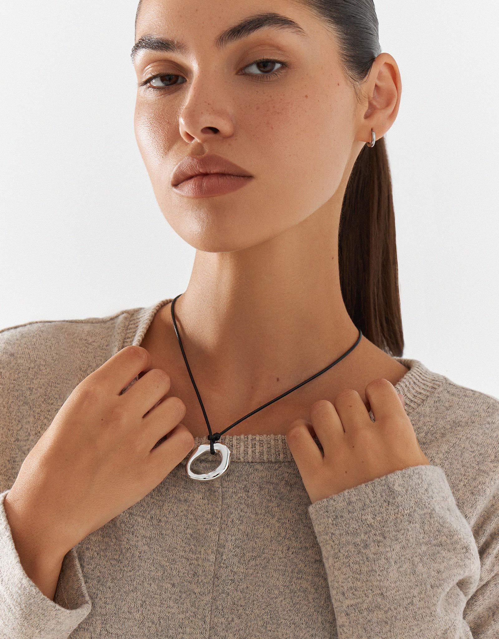 Костюм женский, домашний, с брюками, полиэстер/спандекс, бежевый, Bertha, image-7