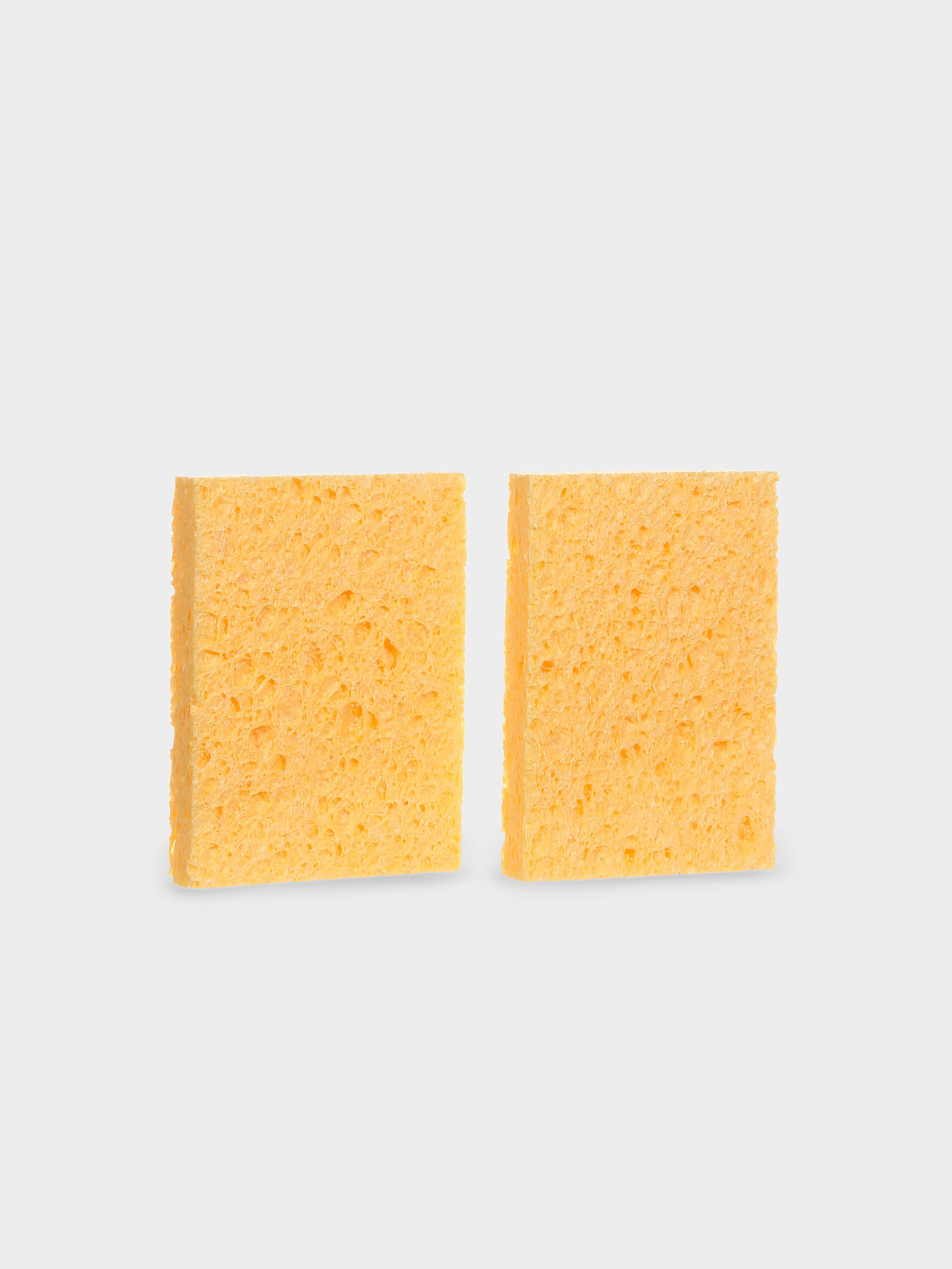 Ыдыс жууға арналған Губка, 9х6 см, 2 дана целлюлоза, Clean, image-0