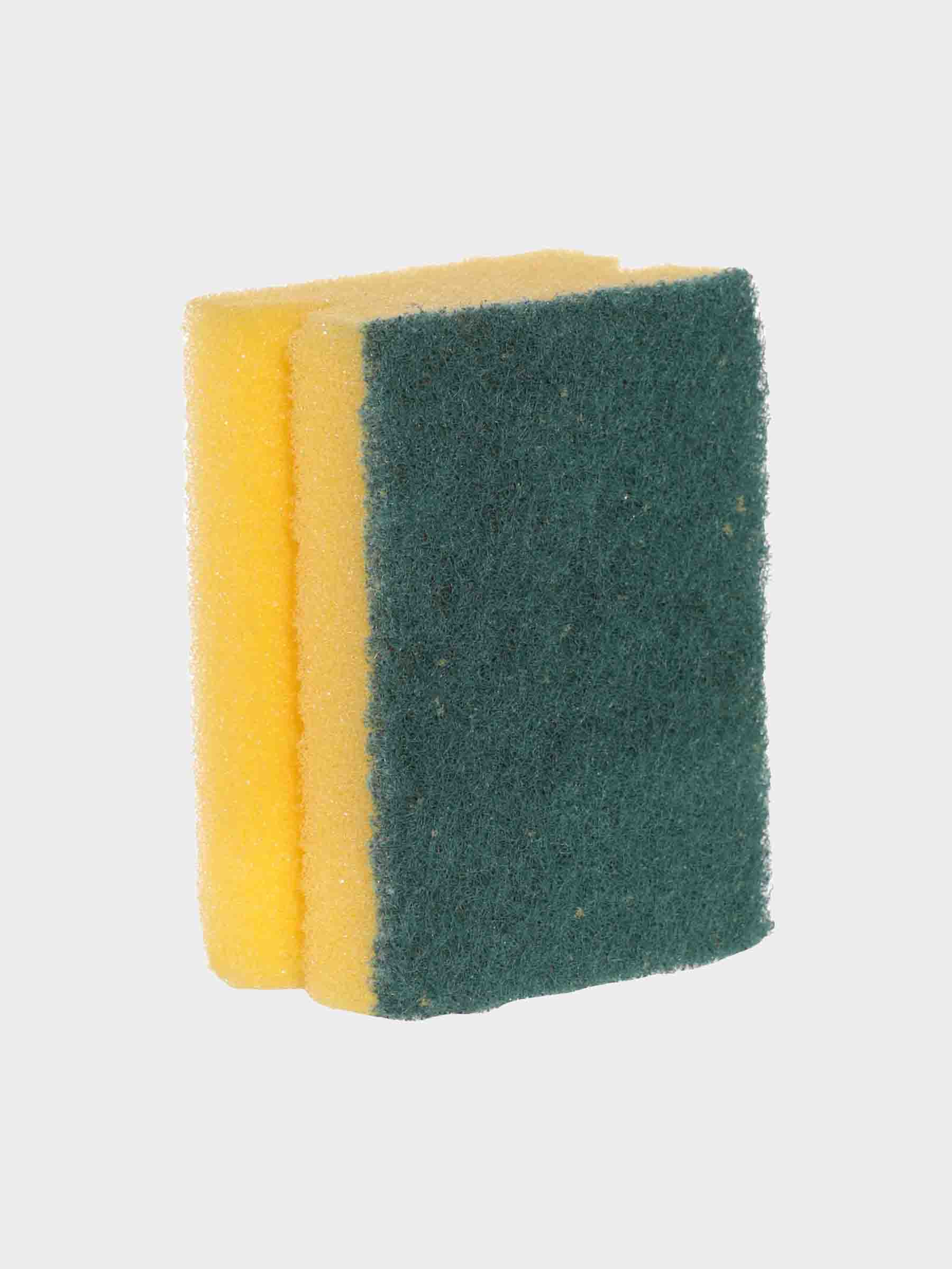 Держатель для кухонной губки, 9х10/18 см, подвесной, с губкой, резина, белый, Капли, Keeping, image-2