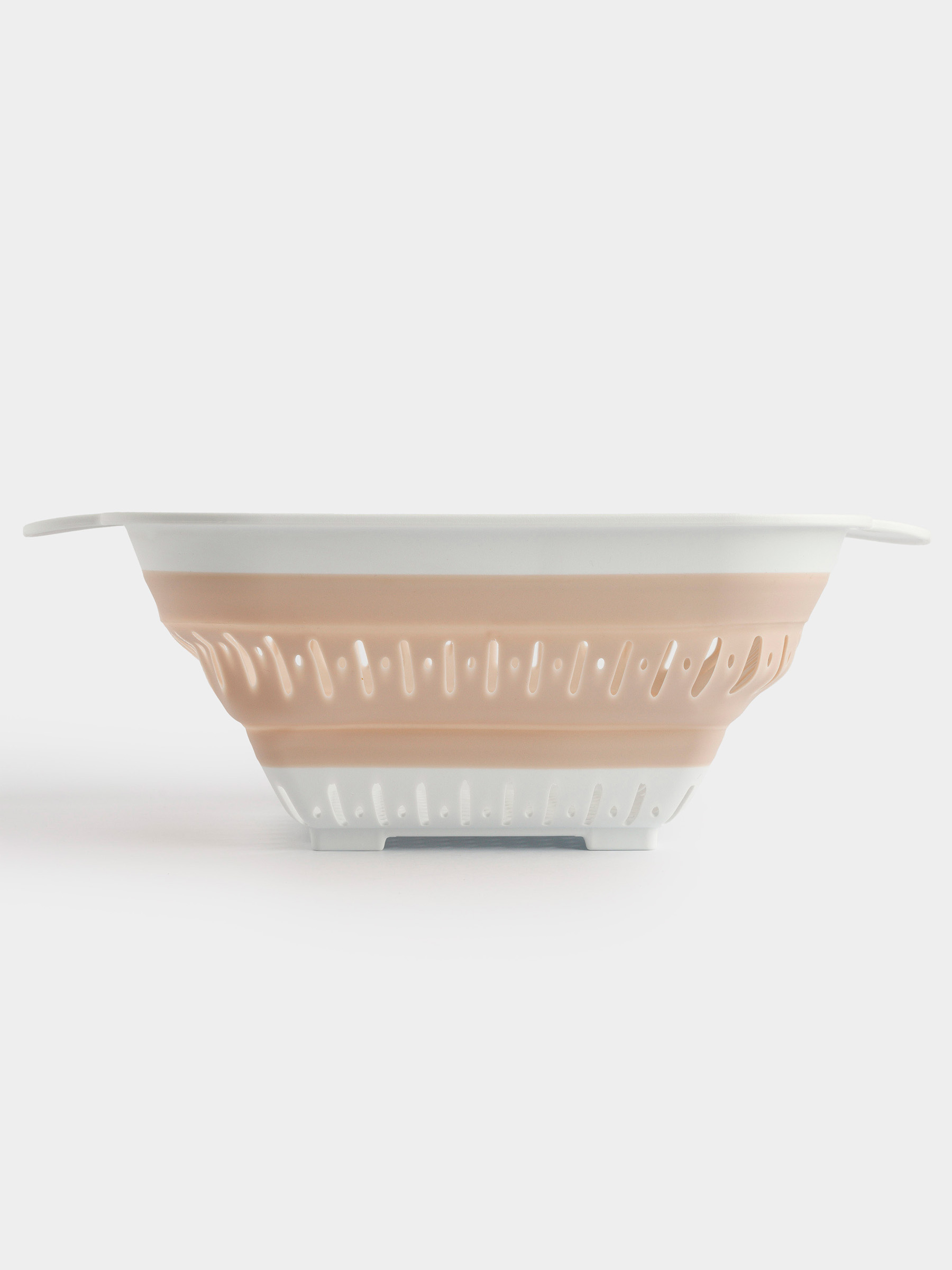 Дуршлаг, 22х22 см, складной, пластик/резина, квадратный, бежевый, Foldaway, image-2