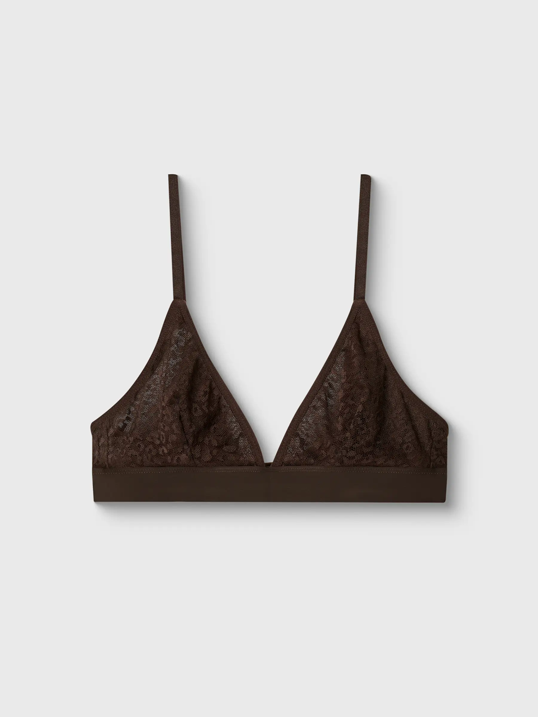 Бюстгальтер, өлшемі L, нейлон/спандекс, шілтер, қоңыр, Maximilynn