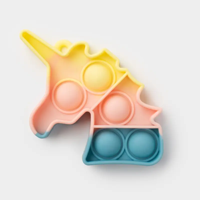Игрушка-антистресс Pop-it, 10х6 см, силикон, цветная, Единорог, Pop-it ,image-0