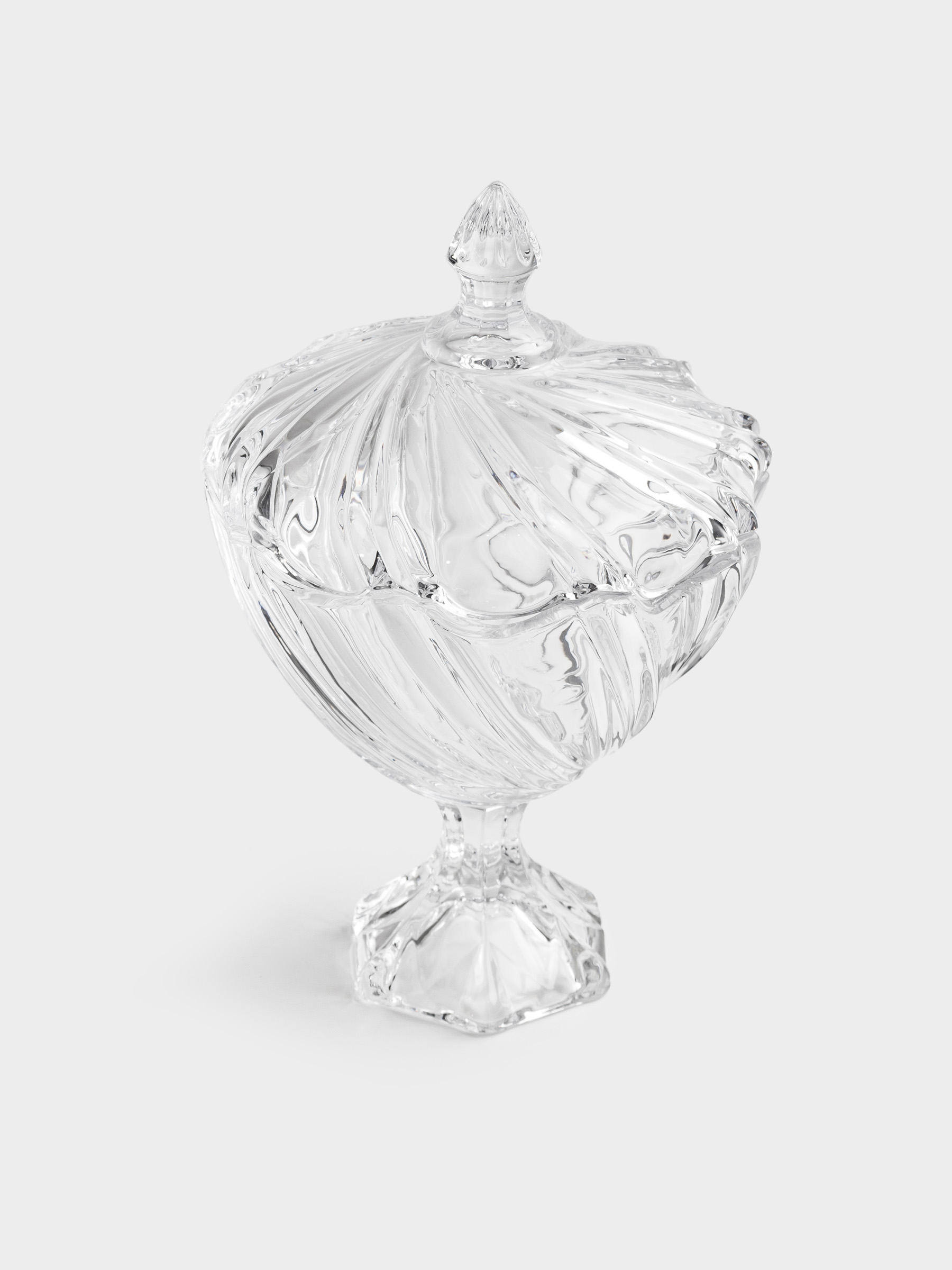 Конфетница, 14х23 см, 480 мл, на ножке, с крышкой, стекло Р, Torsido, image-2