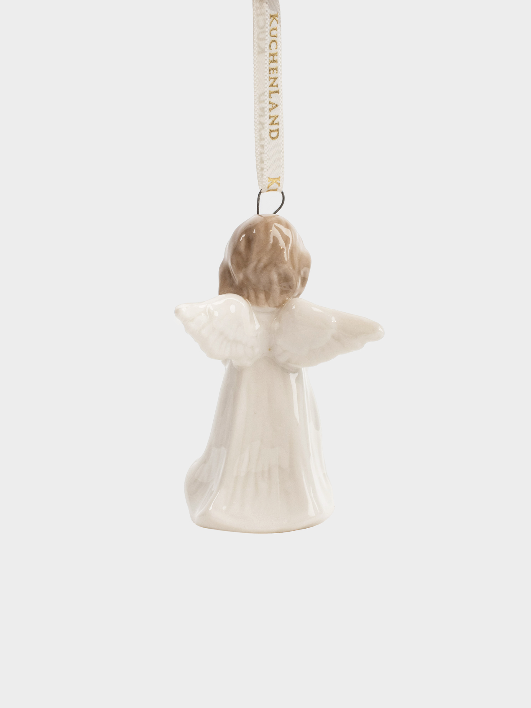 Игрушка елочная, 8 см, фарфор P, белая, Ангел, Angel figurine, image-2