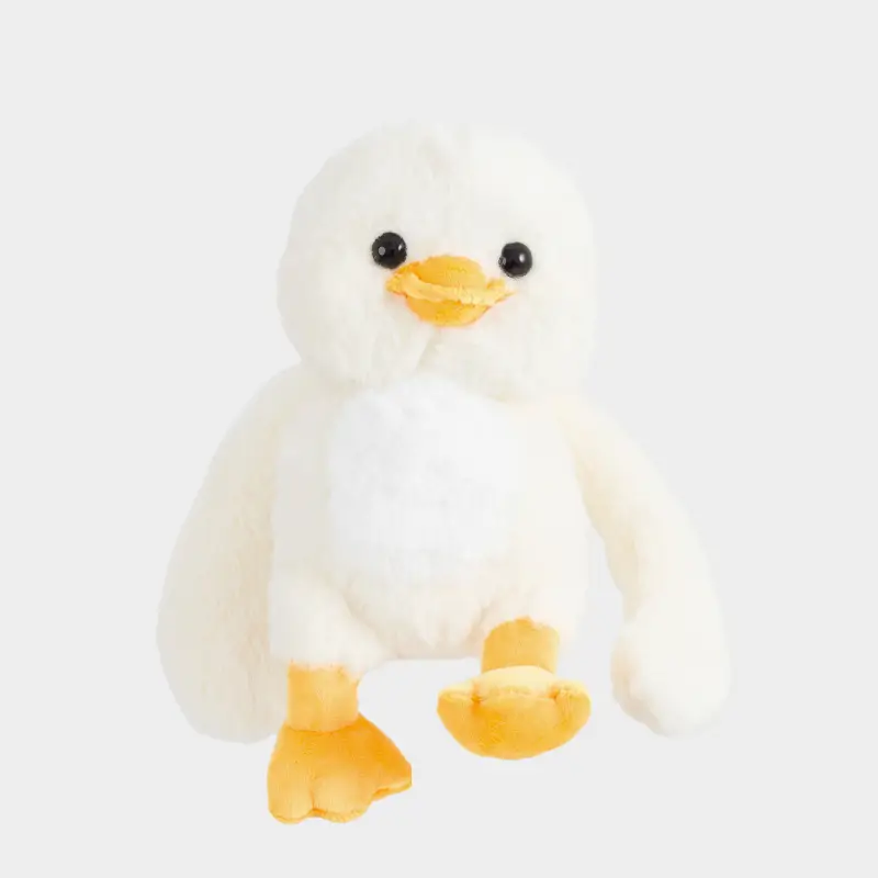 Игрушка, 27 см, мягкая, с магнитными лапами, полиэстер, молочная, Утка, Duck toy ,image-0