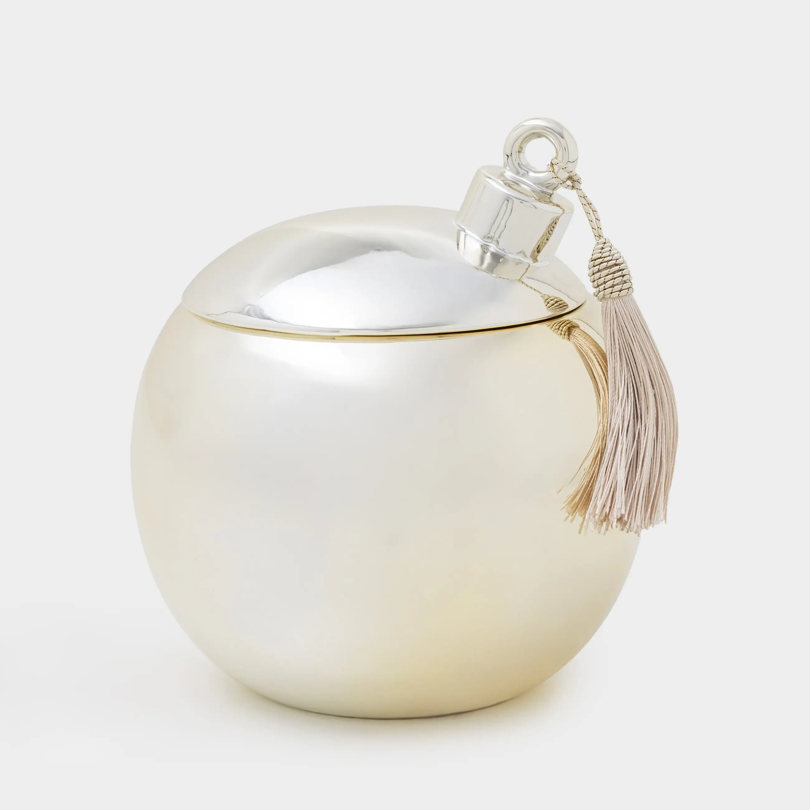 Сақтау ыдысы, 16х18 см, 1,5 л, қылқаламы бар, фарфор Р, алтын, Шар, Golden style