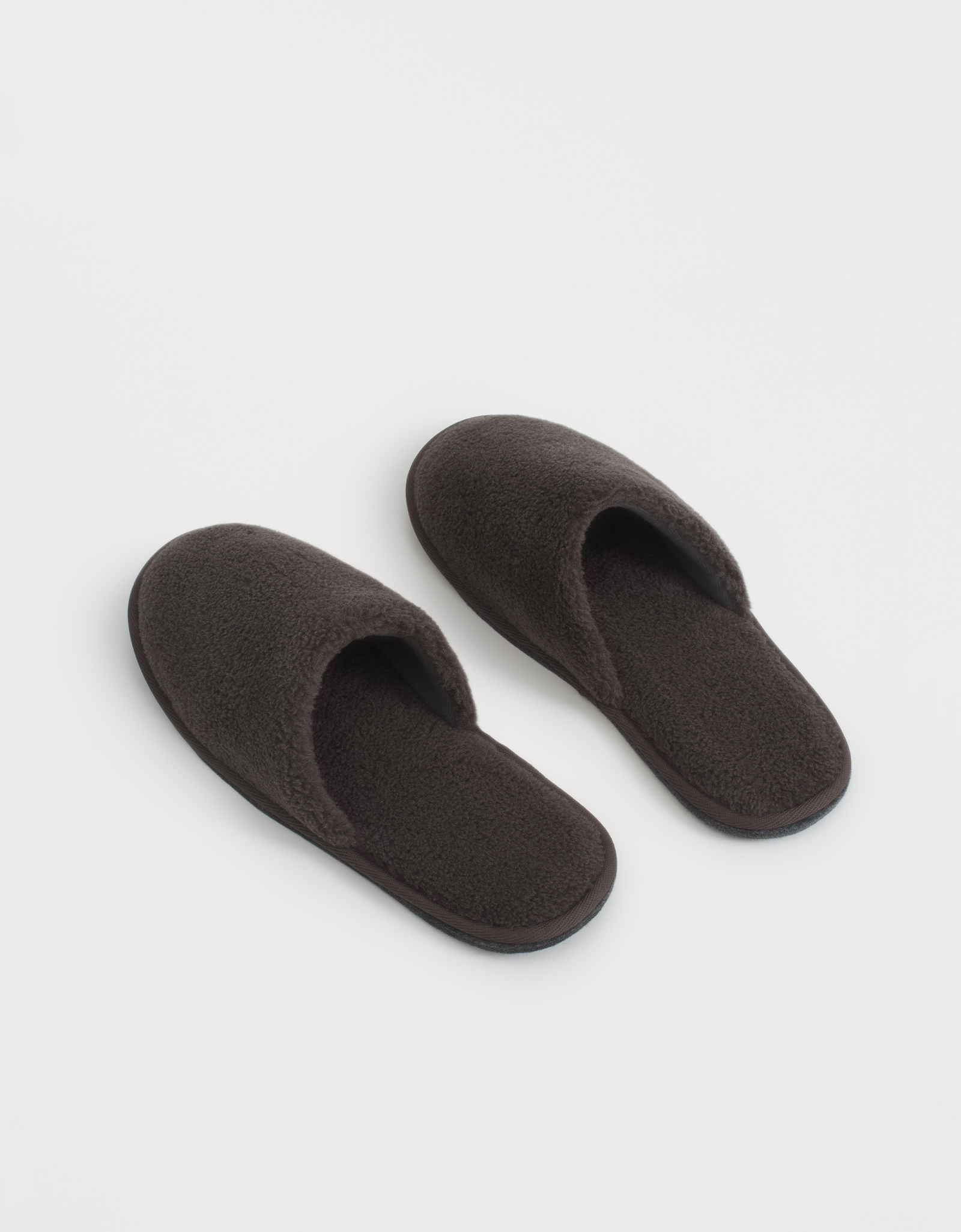 Тапочки мужские, домашние, искусственный мех, темно-серые, Plush, image-2