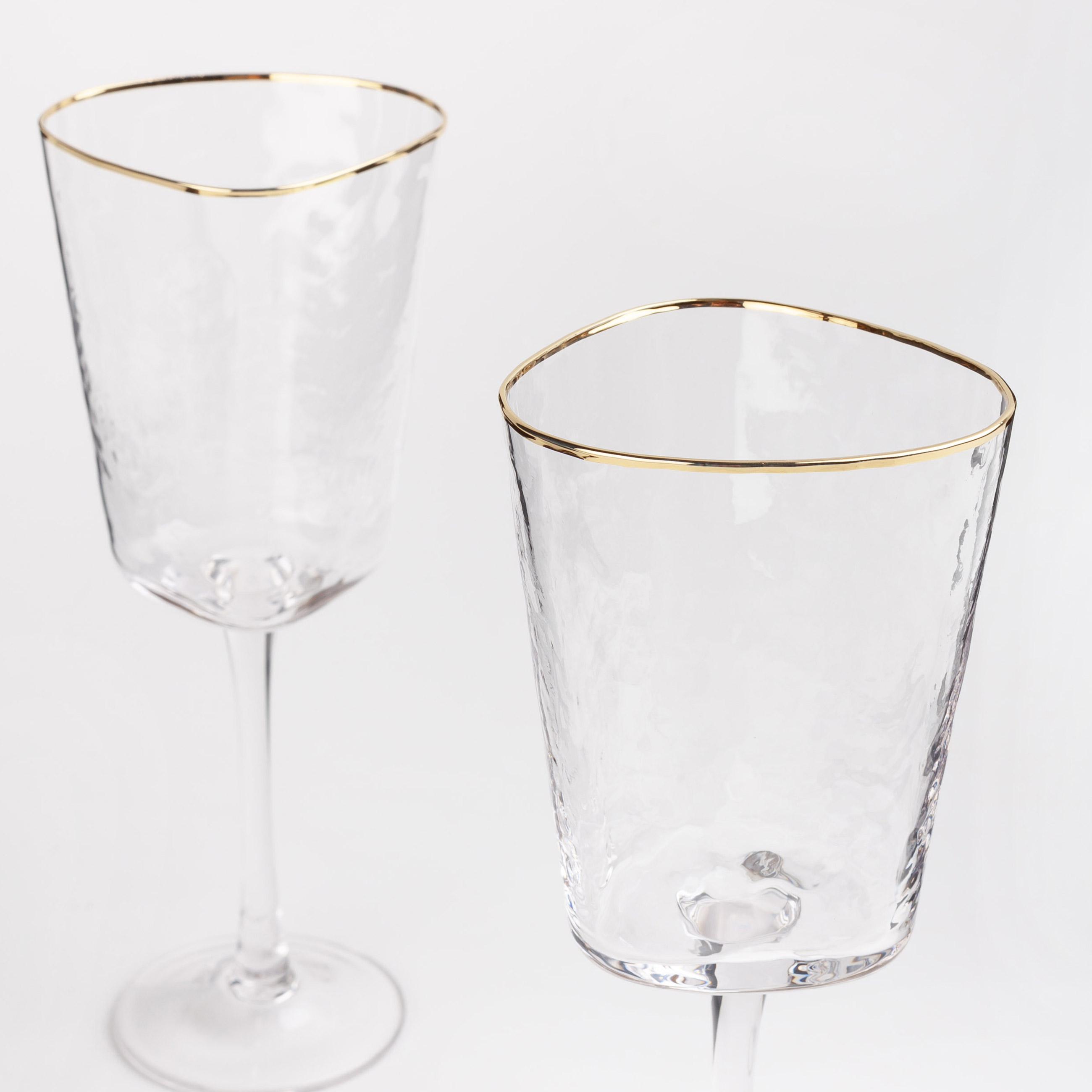 Бокал для вина, 300 мл, 2 шт, стекло, с золотистым кантом, Triangle Gold, image-2