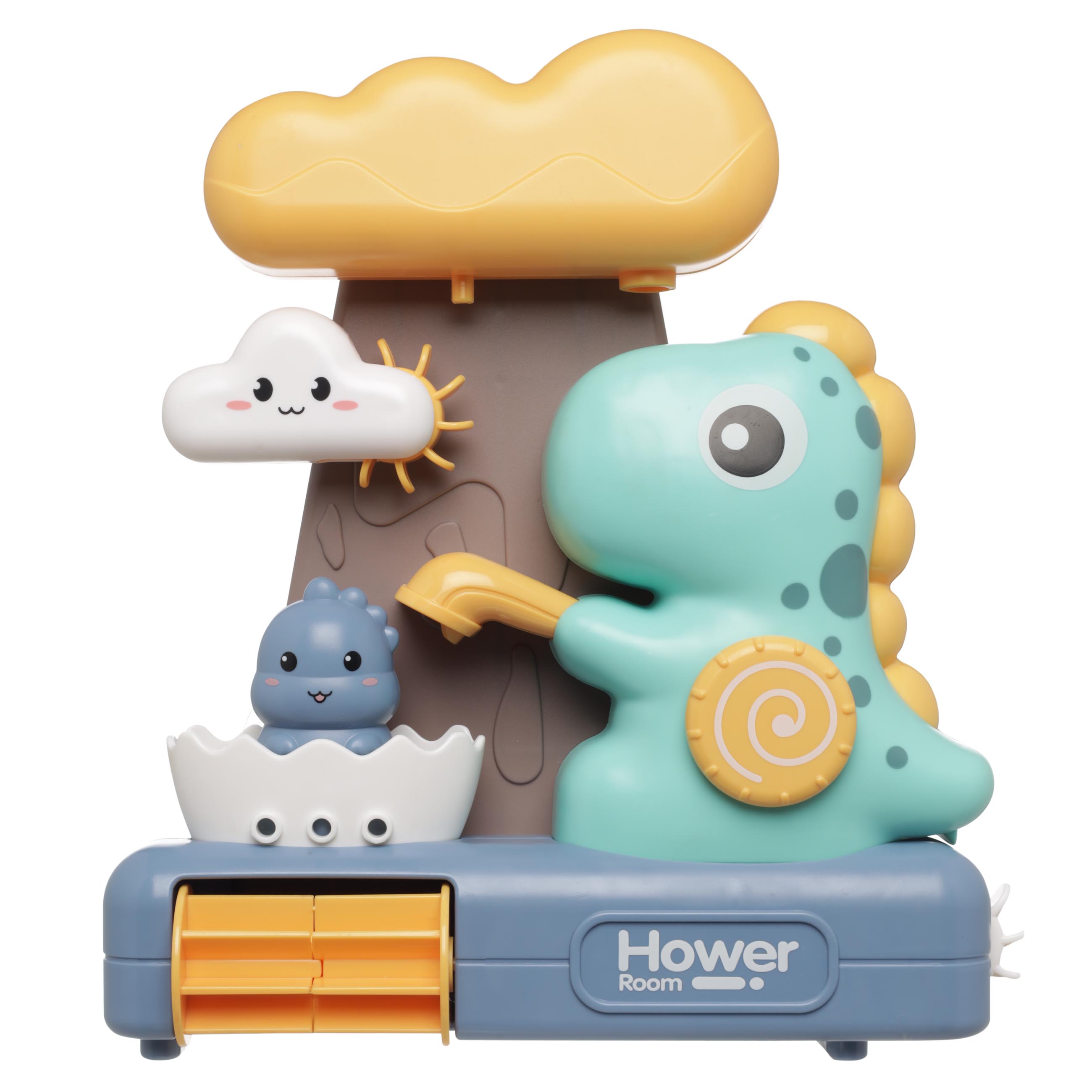 Игрушка для купания, 23x20 см, пластик, цветная, Водяной душ с динозаврами, Dino, image-1