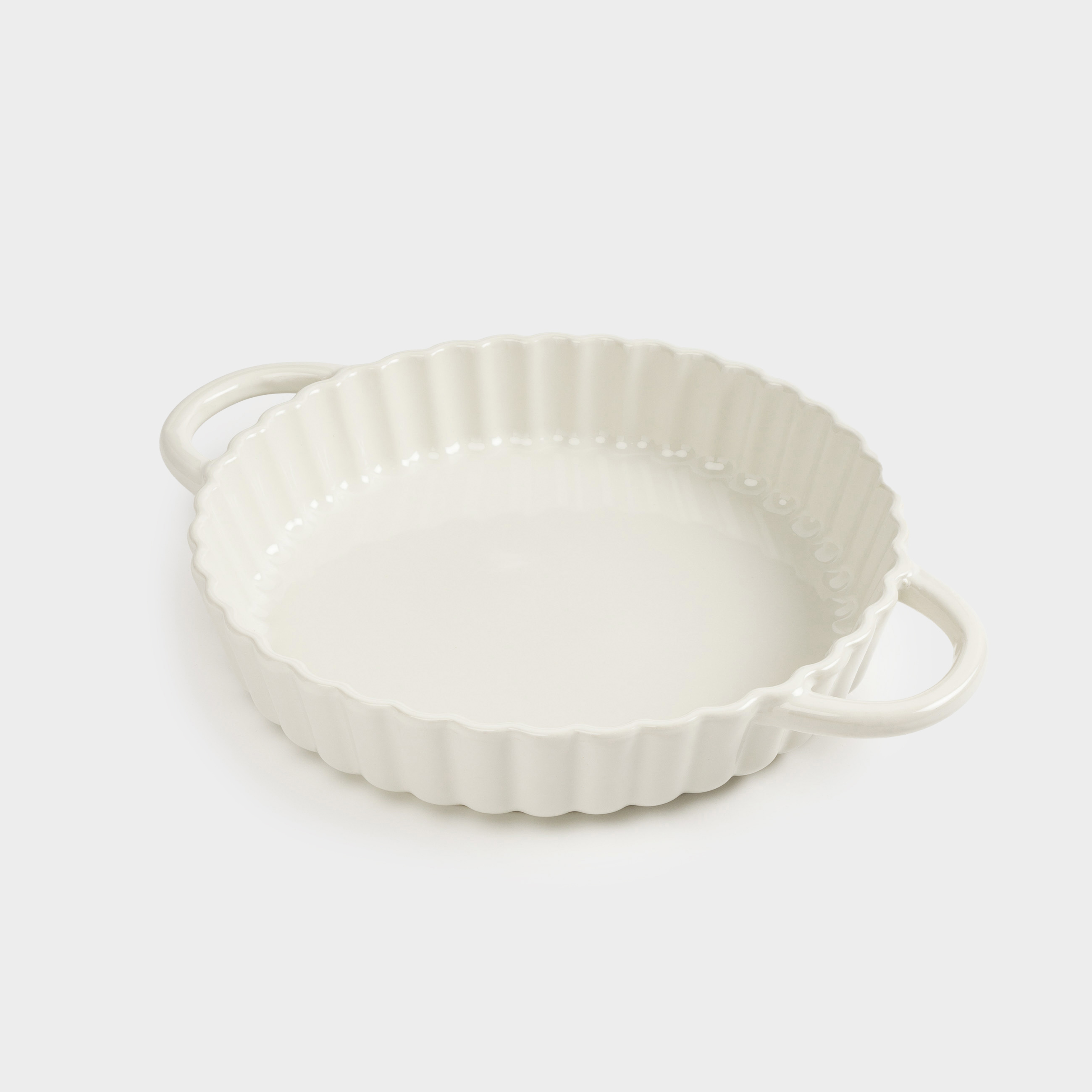 Форма для запекания, 28 см, керамика, круглая, молочная, Cakes ivory, image-3