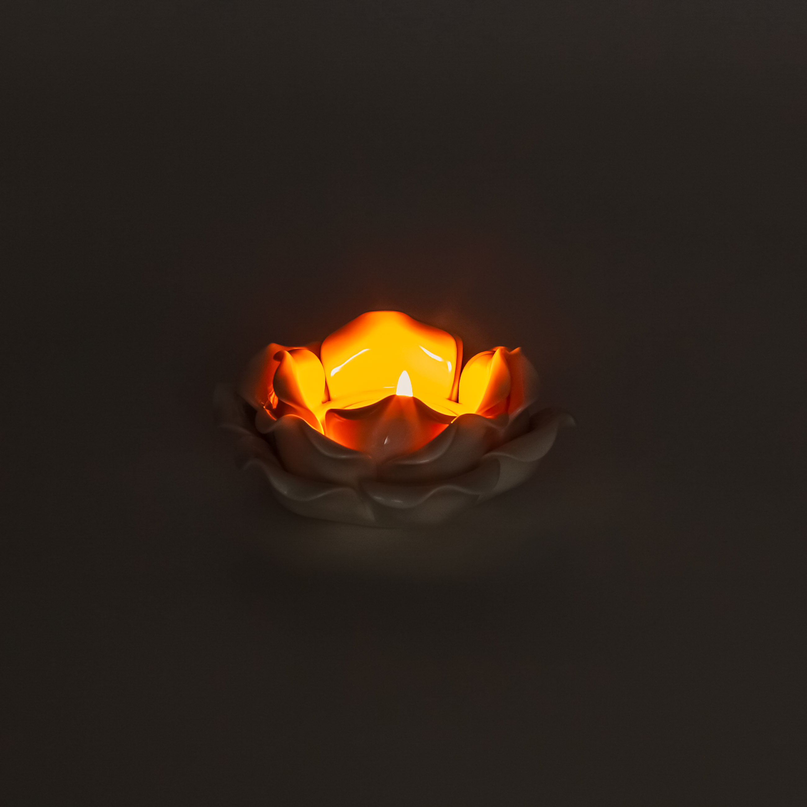 Подсвечник, 9 см, для чайной свечи, фарфор P, молочный, Роза, Rose, image-6