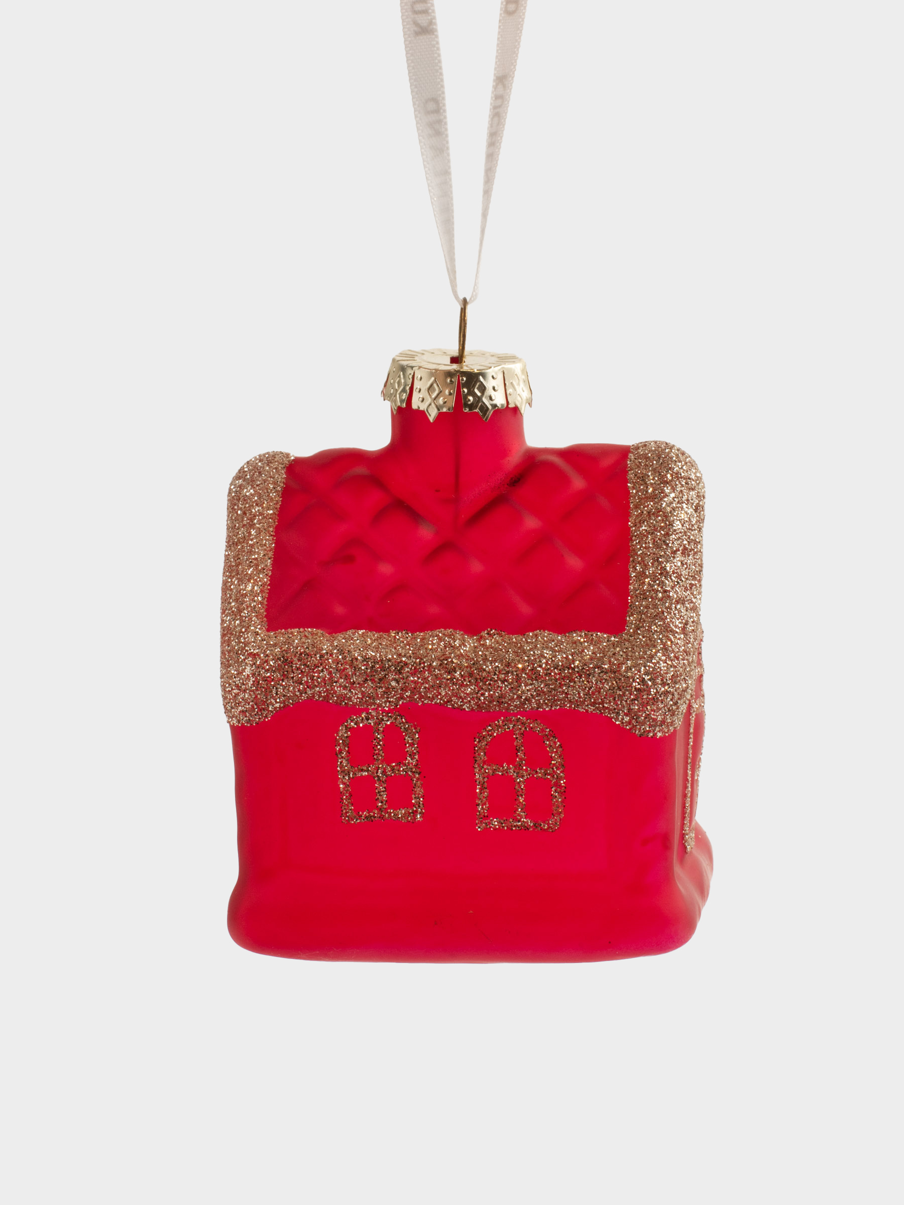 Шырша ойыншығы, 6 см, шыны, жылтырақтары бар, сүт түстес, Үй, Figure christmas, image-2