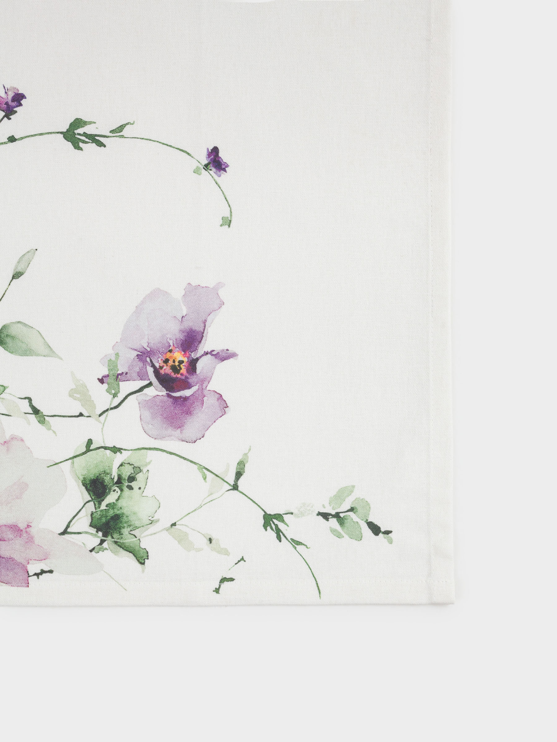 Полотенце кухонное, 40х60 см, хлопок, молочное, Эустомы, Floret, image-1