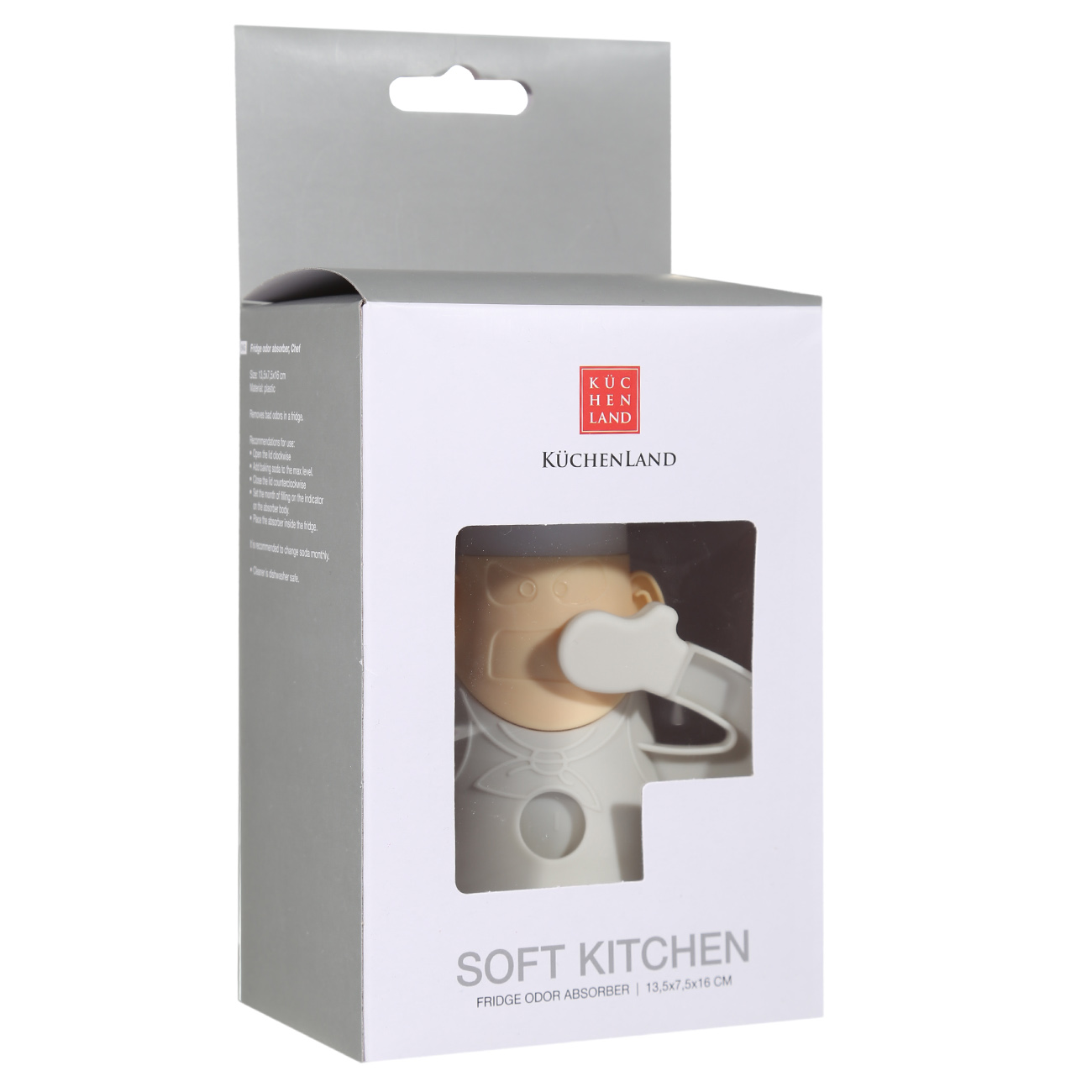 Поглотитель запаха для холодильника, 16 см, пластик, Повар, Soft kitchen, image-3