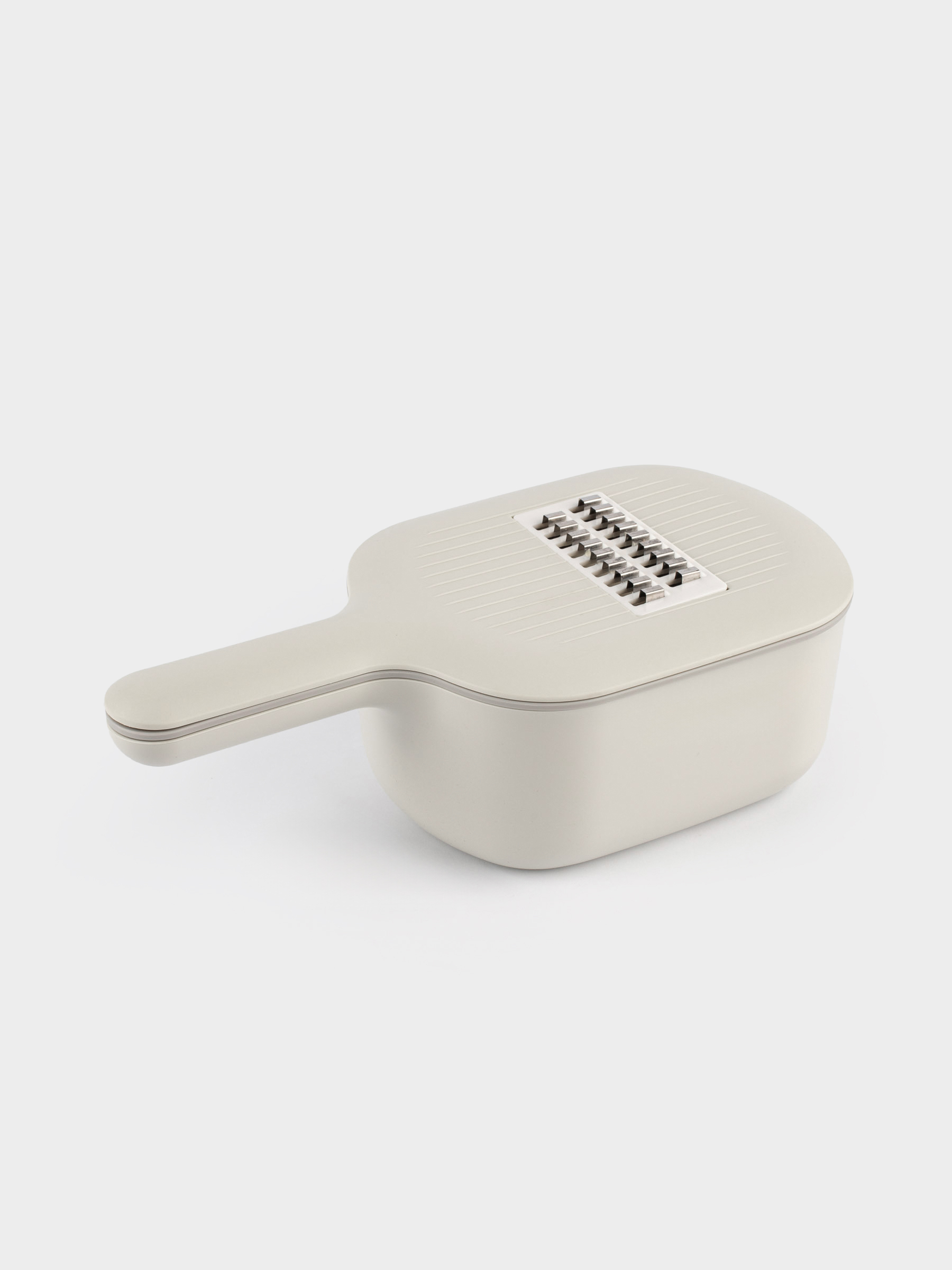 Үккіш, 29х14 см, 4 саптама, контейнері бар, тұтқасы бар, пластик/Болат, сұр, Matto, image-0