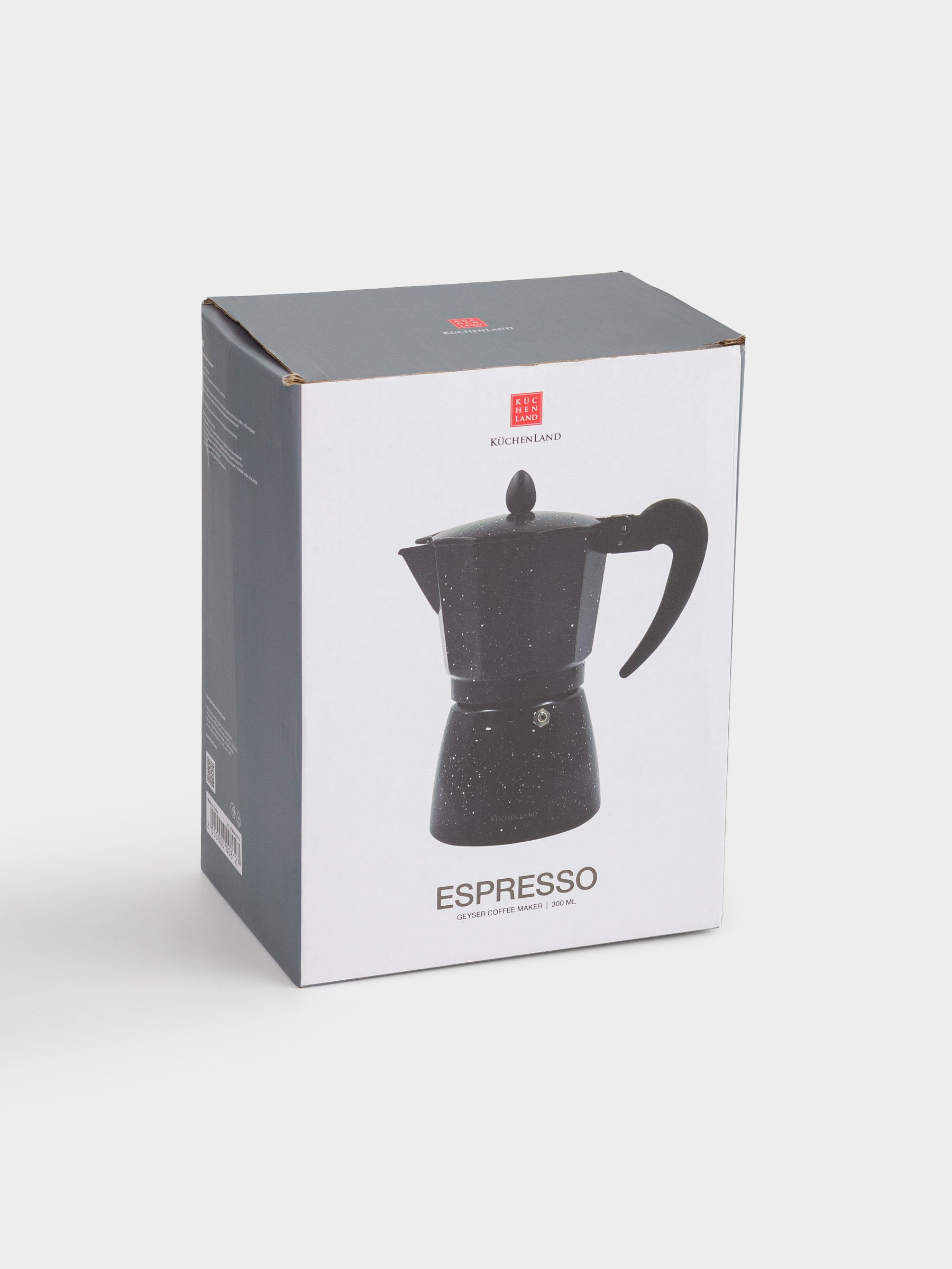 Кофеварка гейзерная, 300 мл, алюминий/пластик, черная, в крапинку, Espresso, image-7