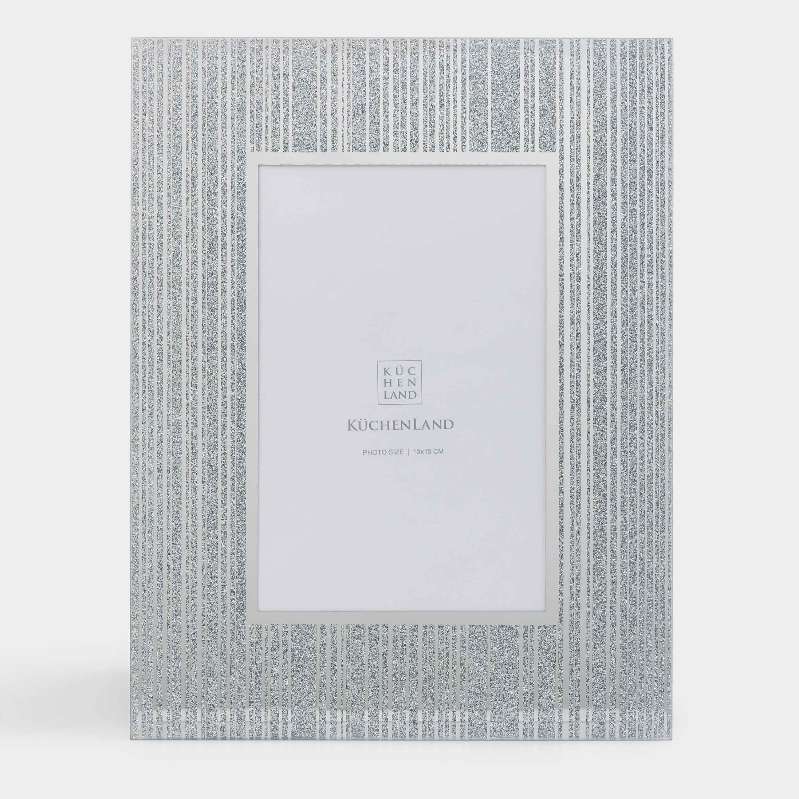 Фото жиектеме, 17х22 см, шыны, күміс, Actress, image-3