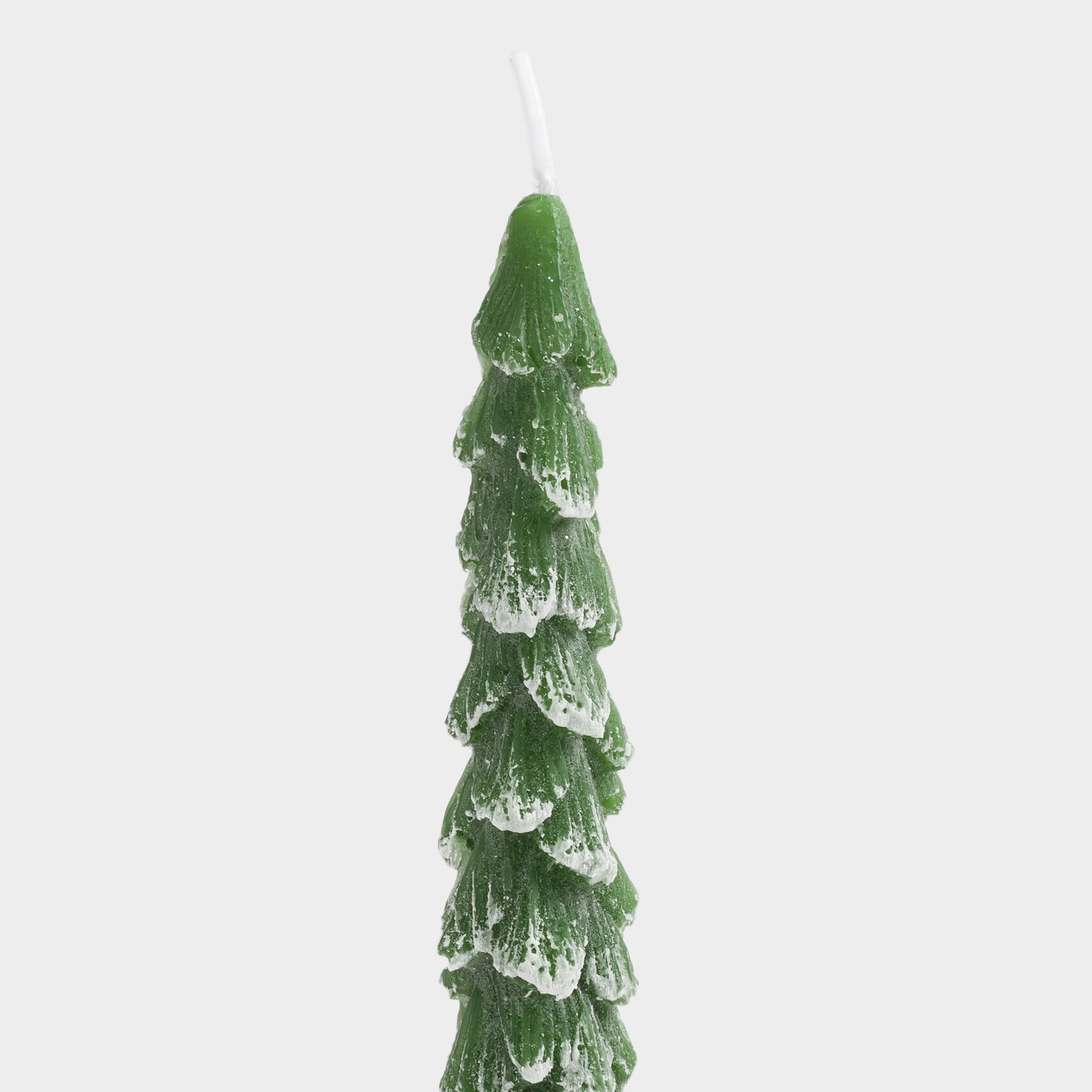 Свеча, 25 см, 2 шт, тонкая, зеленая, Ель, Fir candle, image-3