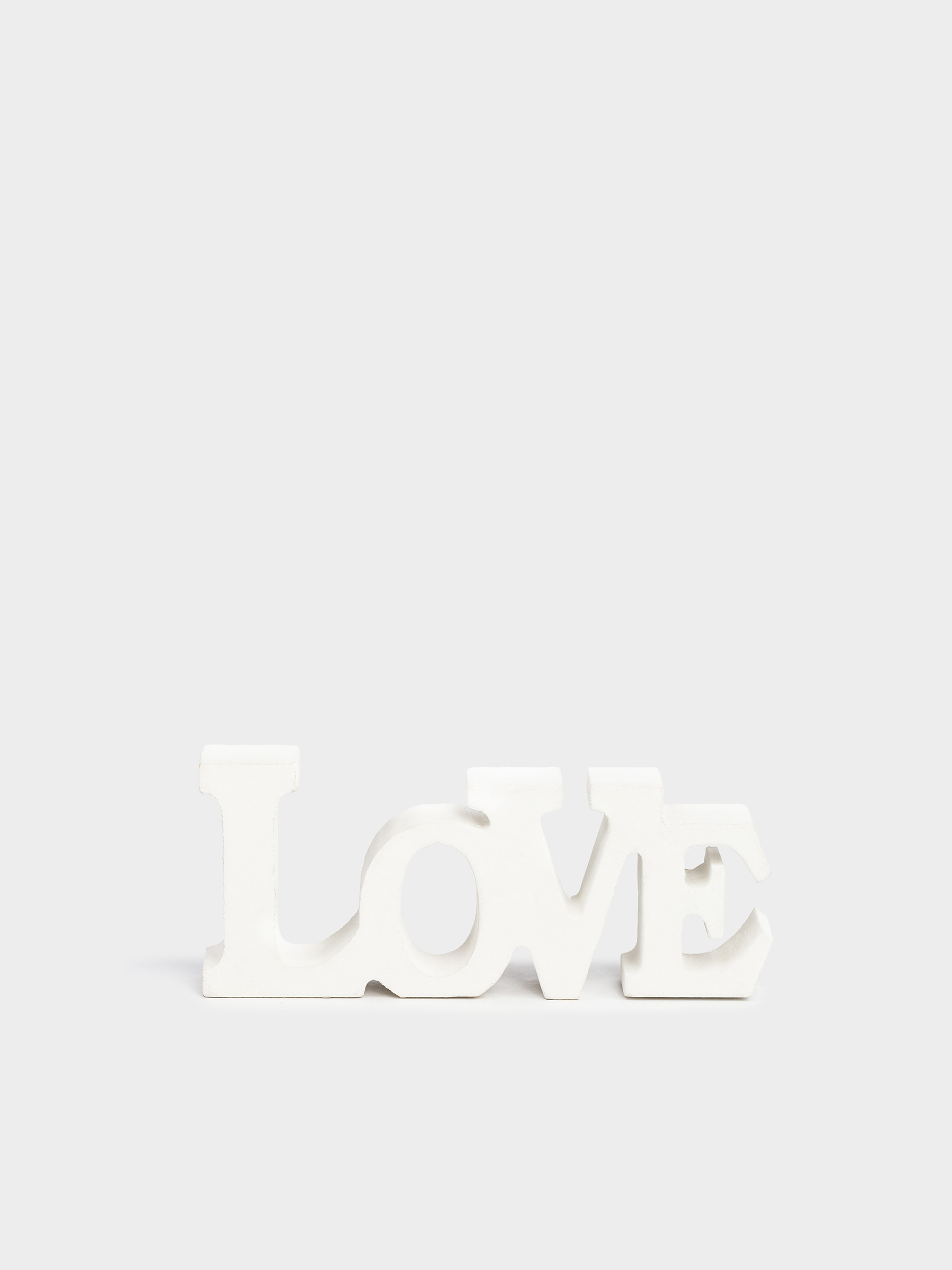 Мүсін, 14х6 см, ағаш, ақ, Love, image-1