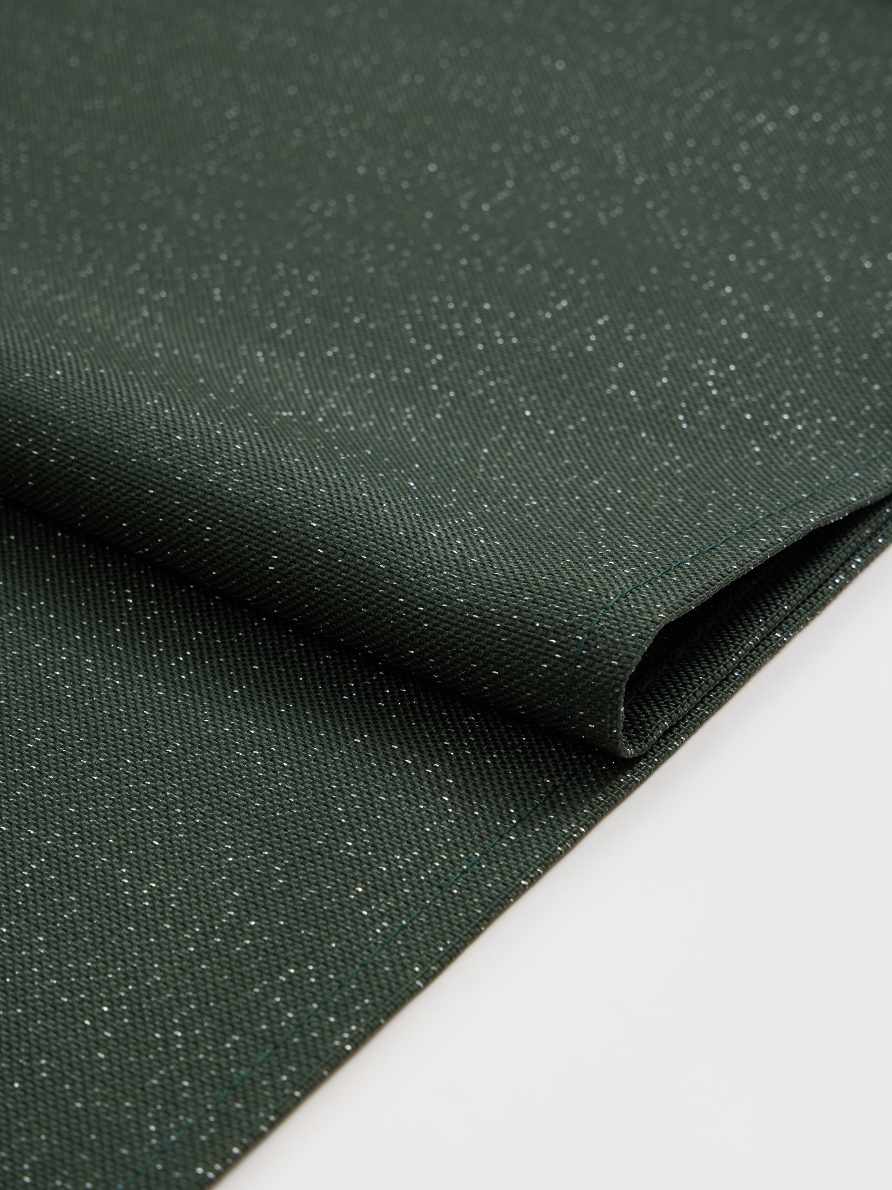 Дорожка настольная, 40х160 см, полиэстер, темно-зеленая, Green speckled, image-1