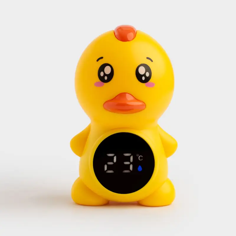 Термометр для ванны, 12 см, электронный, пластик, желтый, Утенок, Duck yellow ,image-0