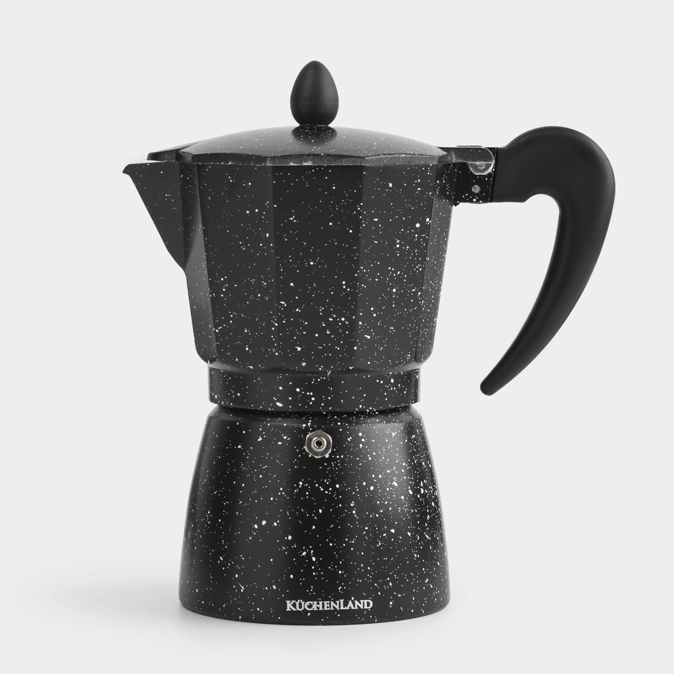 Кофеварка гейзерная, 300 мл, алюминий/пластик, черная, в крапинку, Espresso