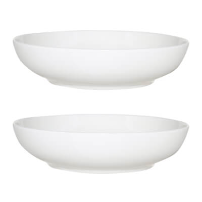 Тарелка суповая, 20х5 см, 2 шт, фарфор F, белая, Ideal white ,image-0