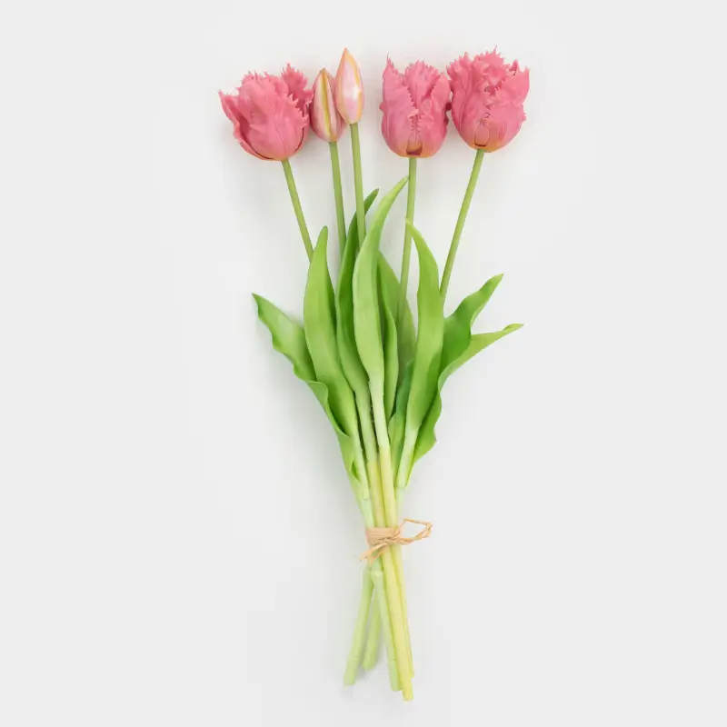Букет искусственный, 39 см, пластик/металл, Сиреневые тюльпаны, Tulip garden ,image-0