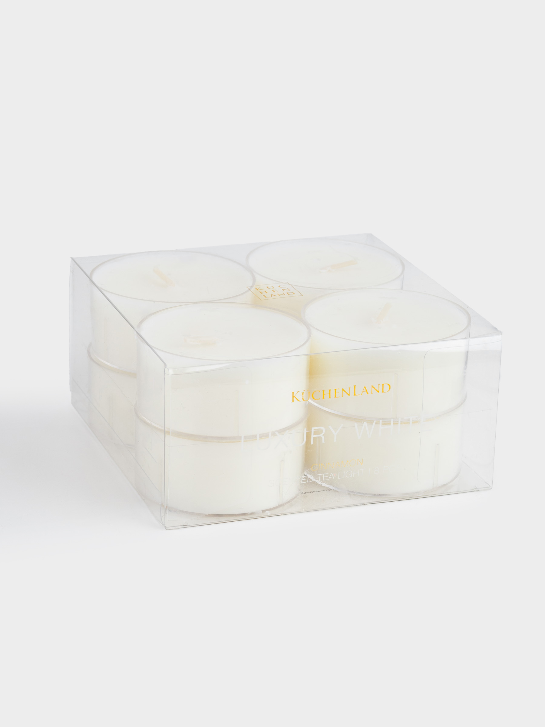 Свеча чайная, ароматическая, 6 см, 8 шт, чайная, Cinnamon, Luxury white, image-5