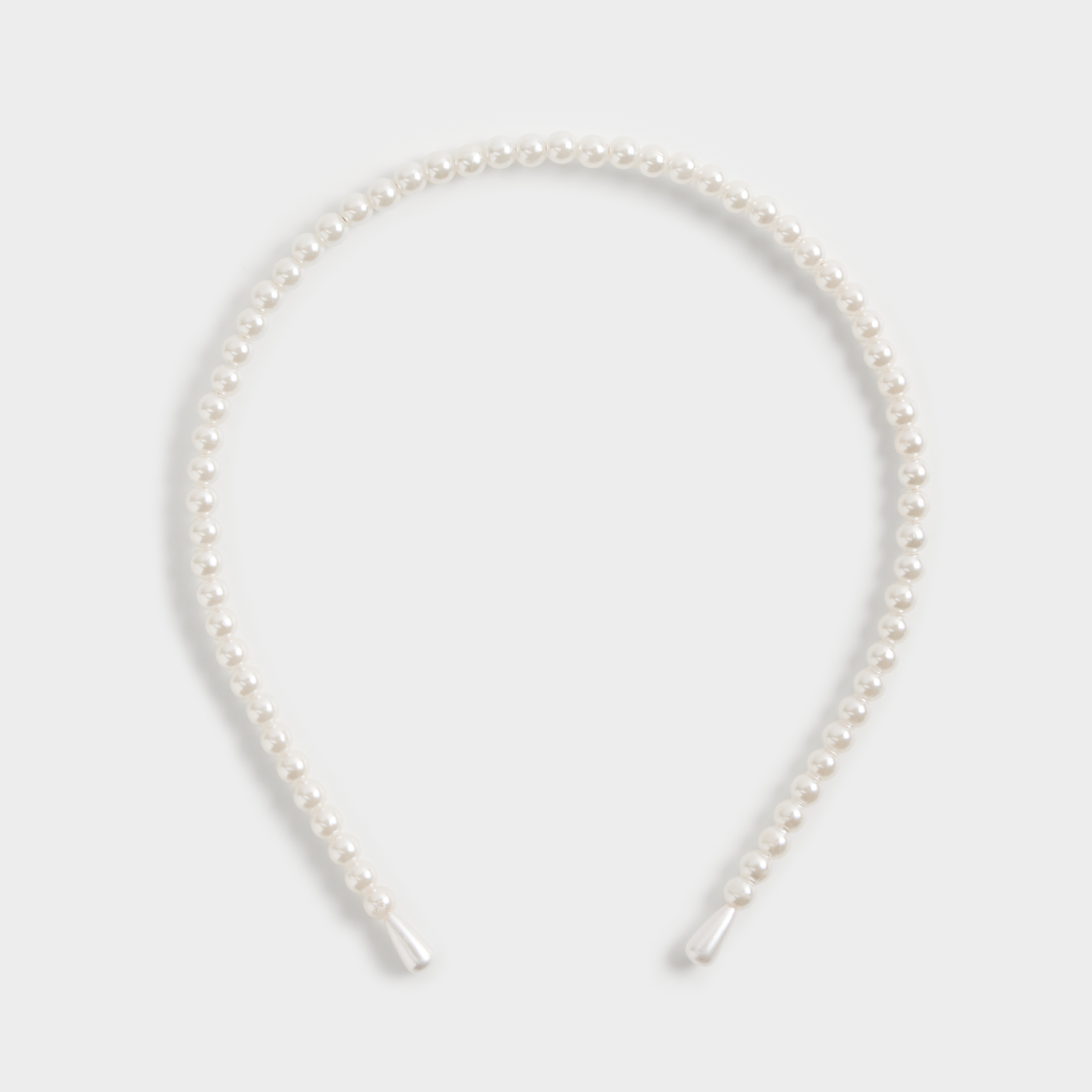 Ободок для волос, 13х14 см, Бусины, Pearl