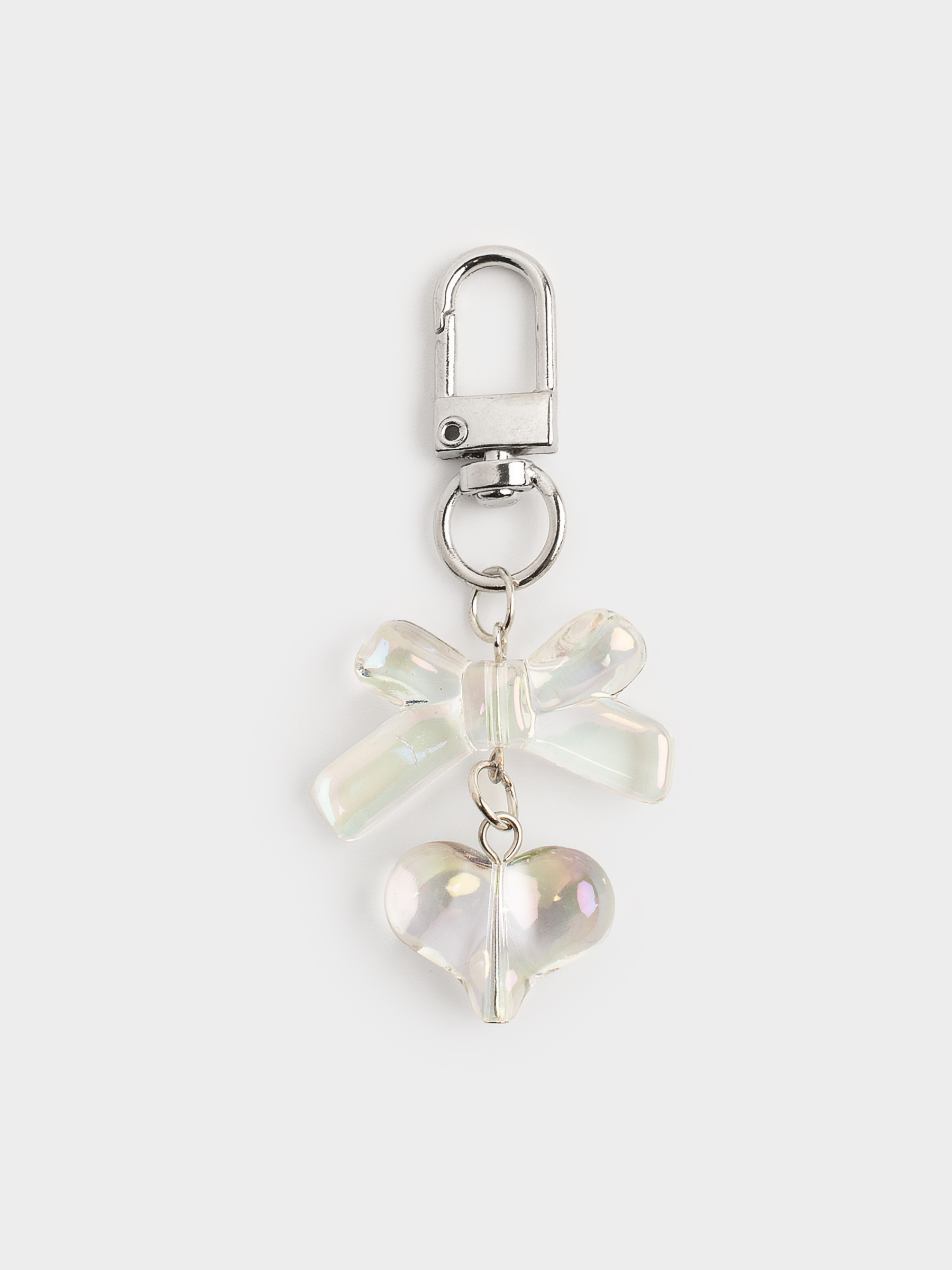 Салпыншақ, 8 см, акрил / металл, Меруерт, жүрек, Keychain polar, image-0