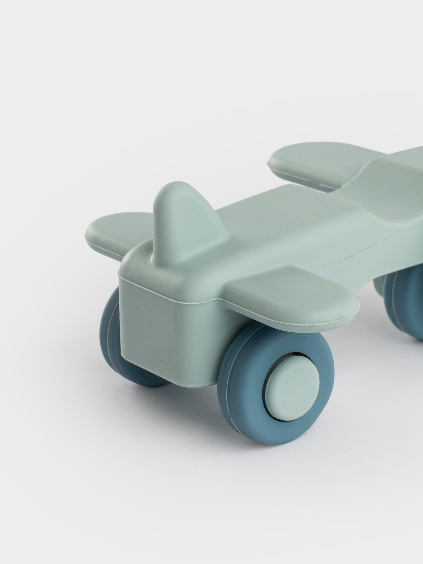 Игрушка, 11х5 см, силикон, голубая, Самолет, Kiddy, image-6