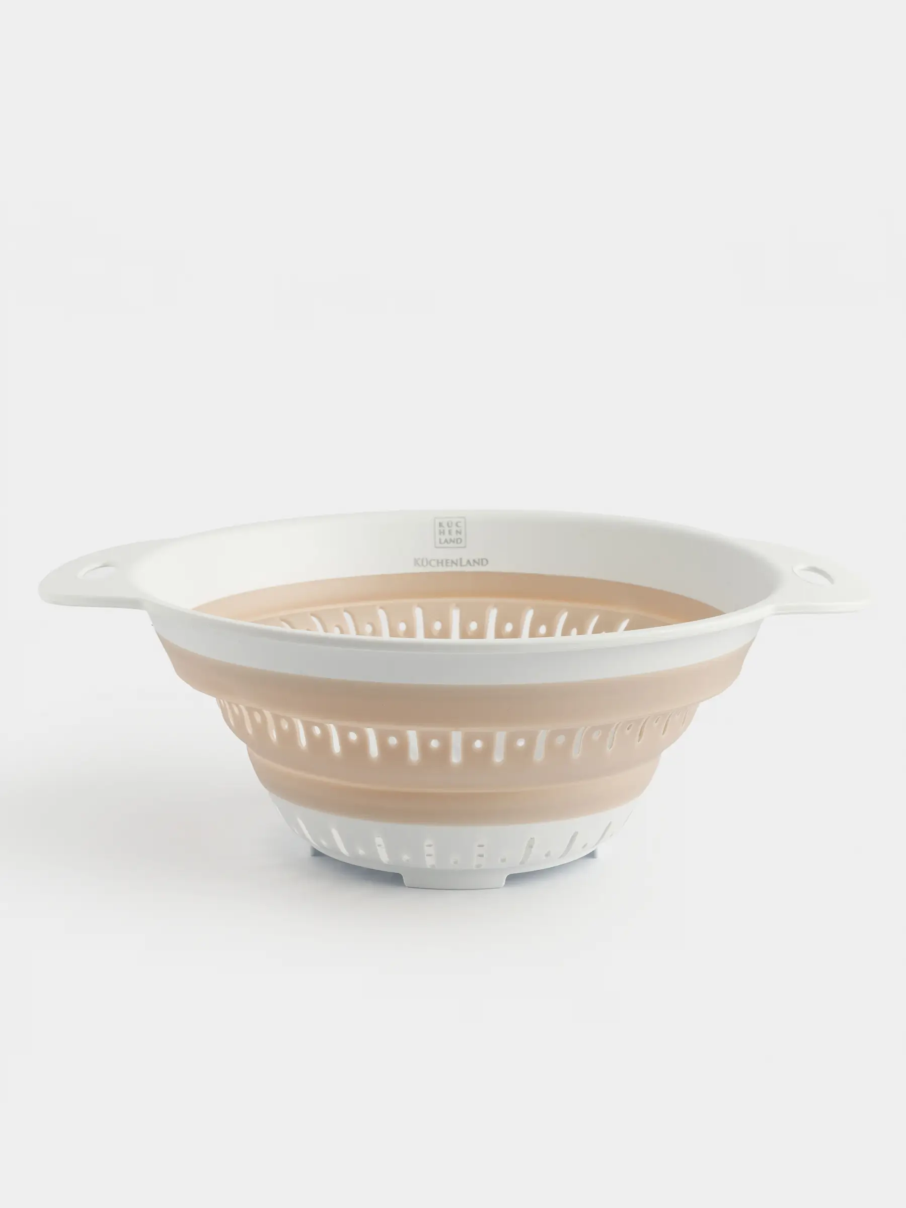 Дуршлаг, 20 см, жиналмалы, пластик/резеңке, дөңгелек, сарғылт-қоңыр, Foldaway