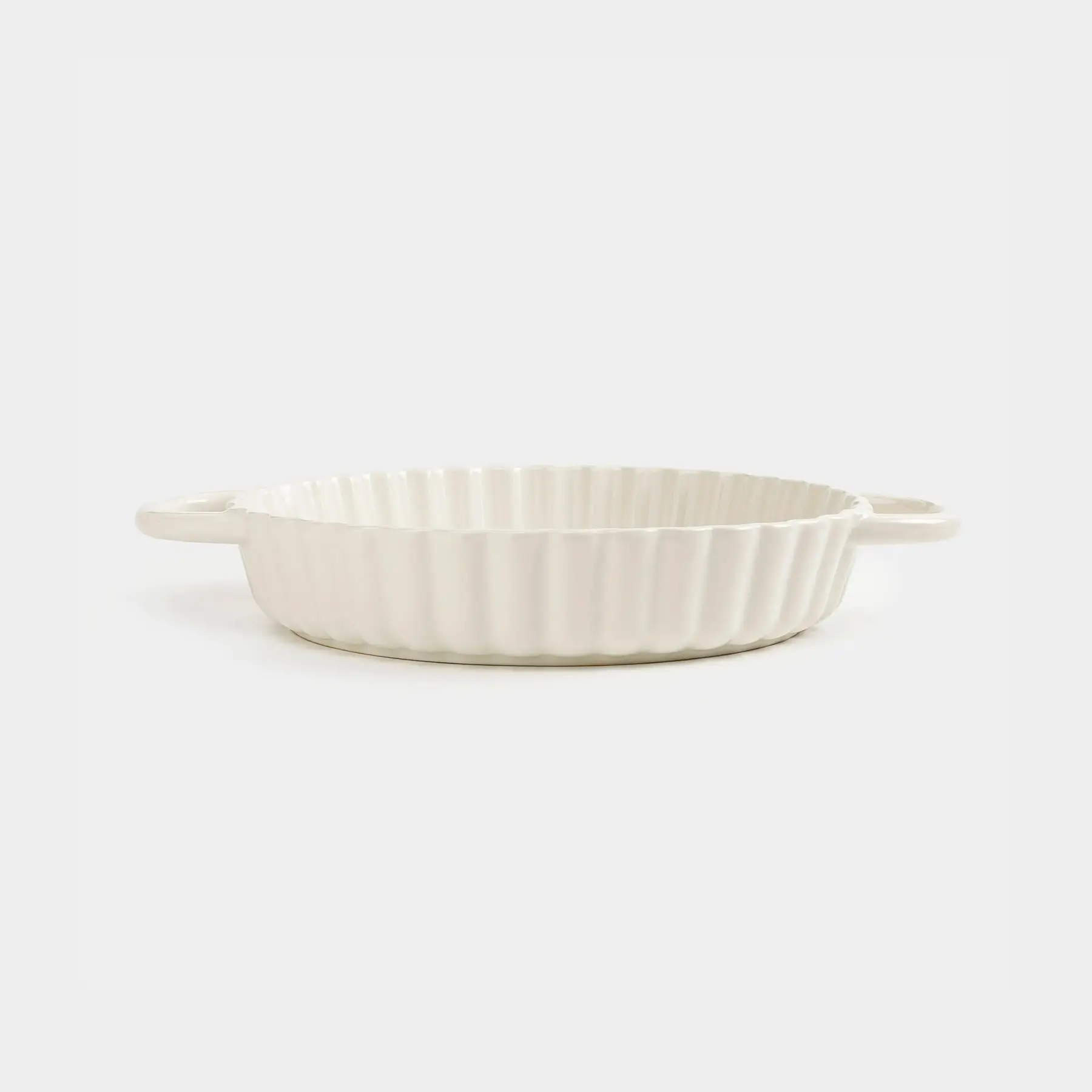 Пісіруге арналған ыдыс, 22 см, керамика, дөңгелек, сүт түстес, Cakes ivory