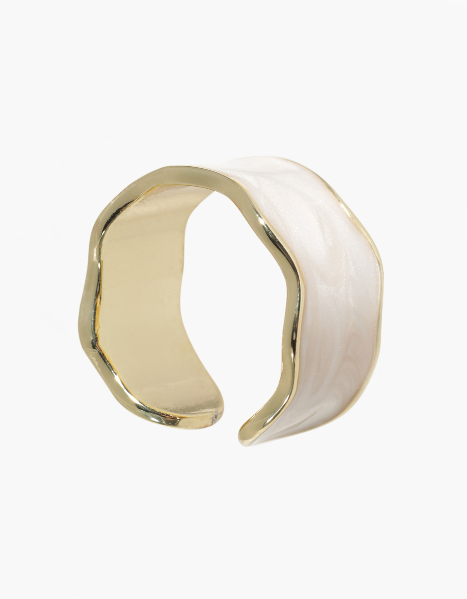 Кольцо, р. S-M, единый размер, металл, золотисто-бежевое, Jewelry , image-0