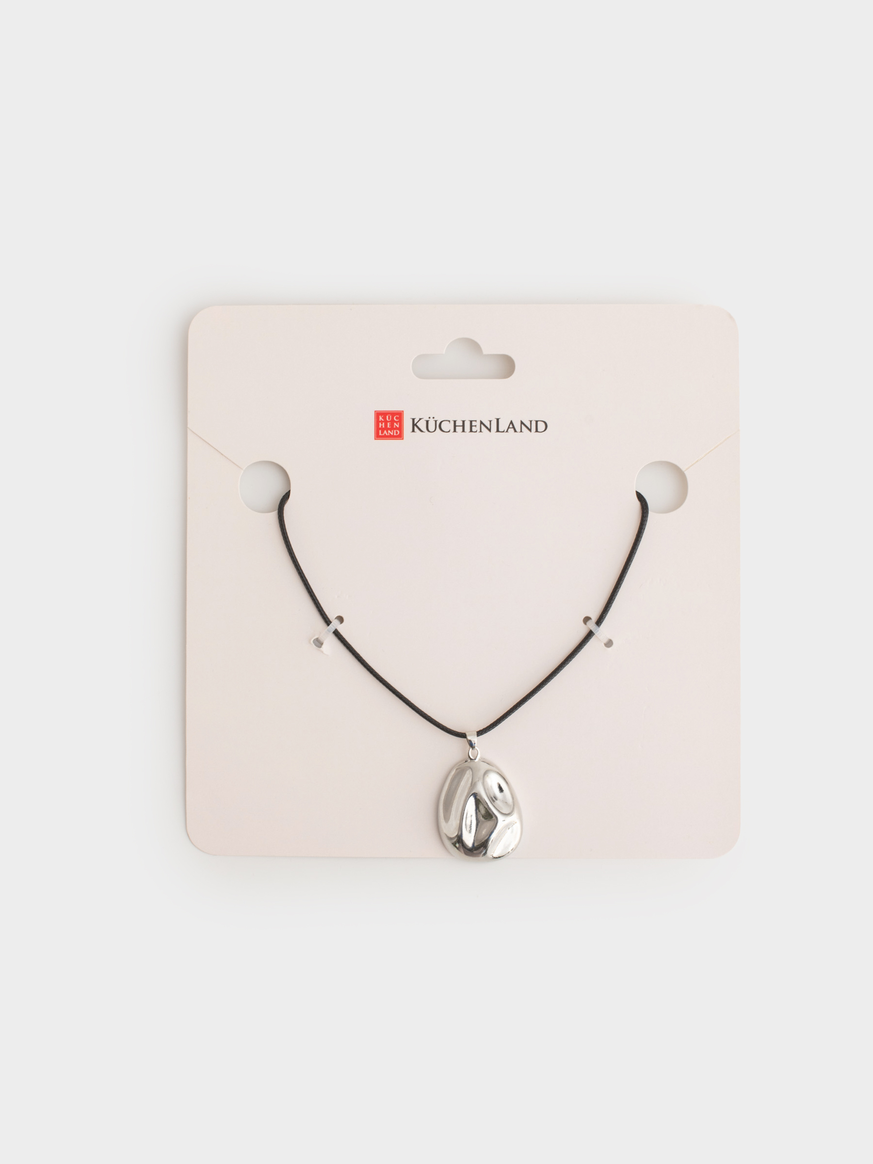 Шынжыр-бау, 1м, металл/полиэстер, күміс, Алқа, Jewelry, image-3