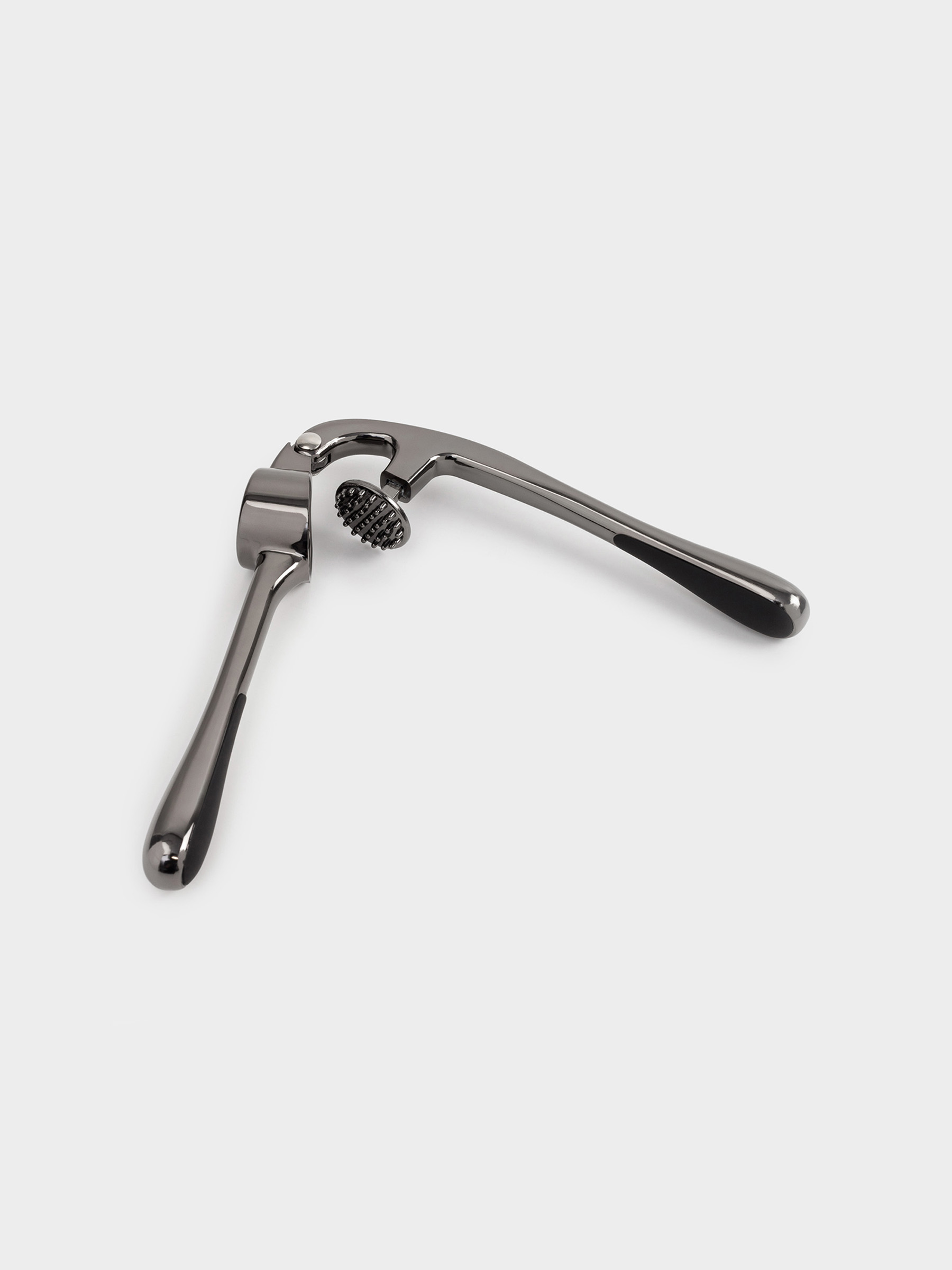 Пресс для чеснока, 17 см, металл/пластик, темно-серый, Titanium, image-3