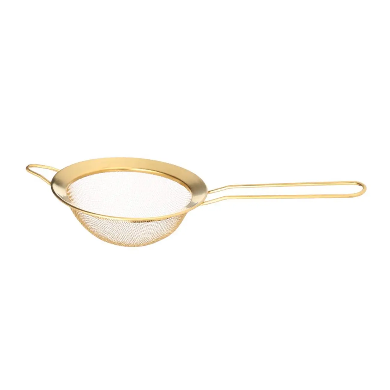 Сито, 12 см, с ручкой, сталь, золотистое, Device gold, image-0