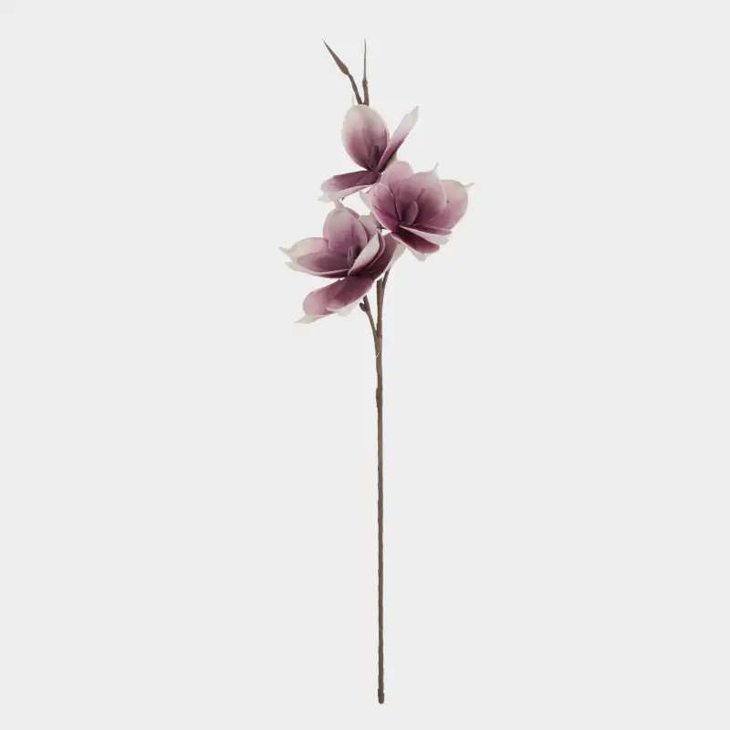 Ветка декоративная, 91 см, пенопласт/металл, Белая магнолия, Magnolia ,image-0