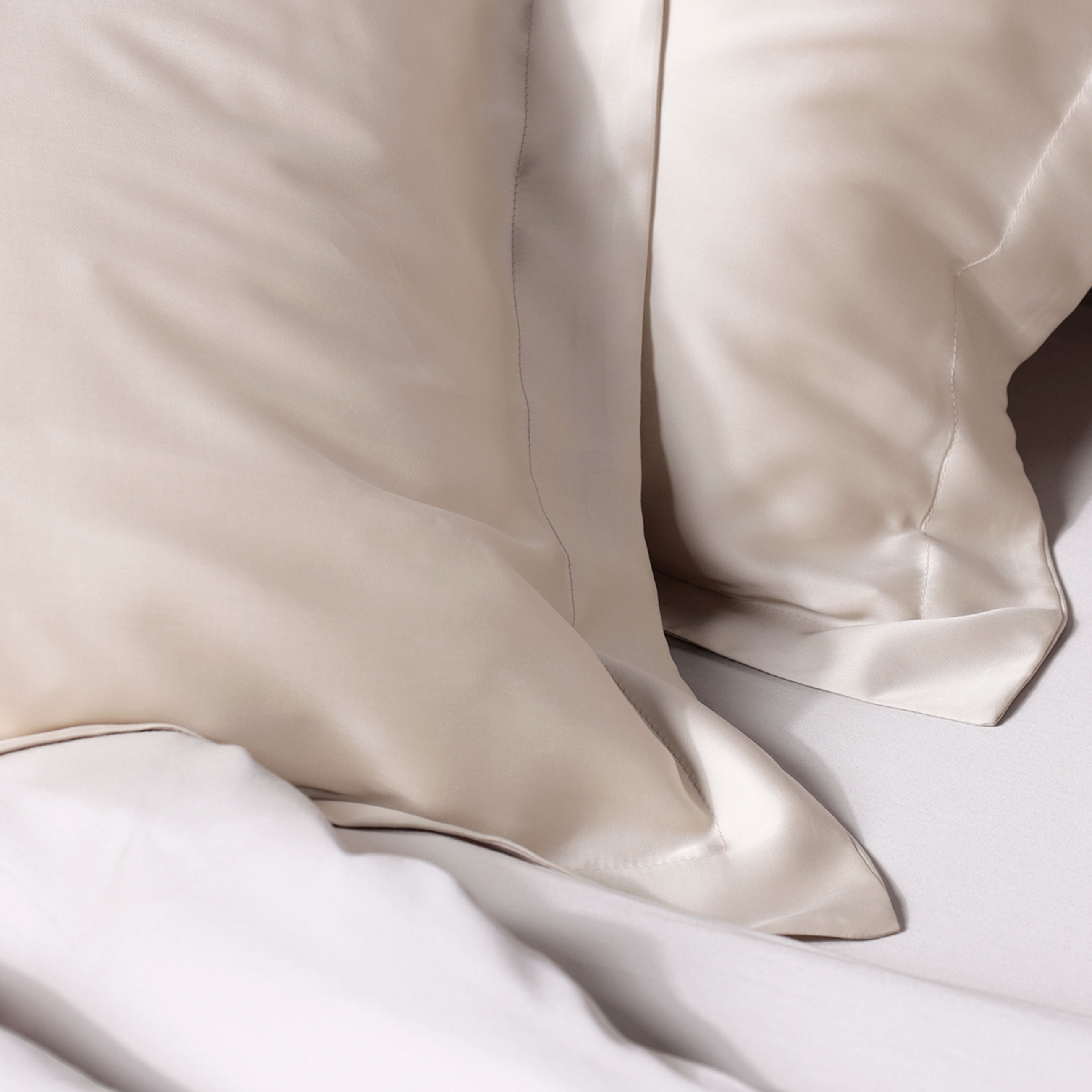 Жастық қап, 50х70 см, 2 дана, тенсель 300 ТС, сүт түсті, Tencel, image-4