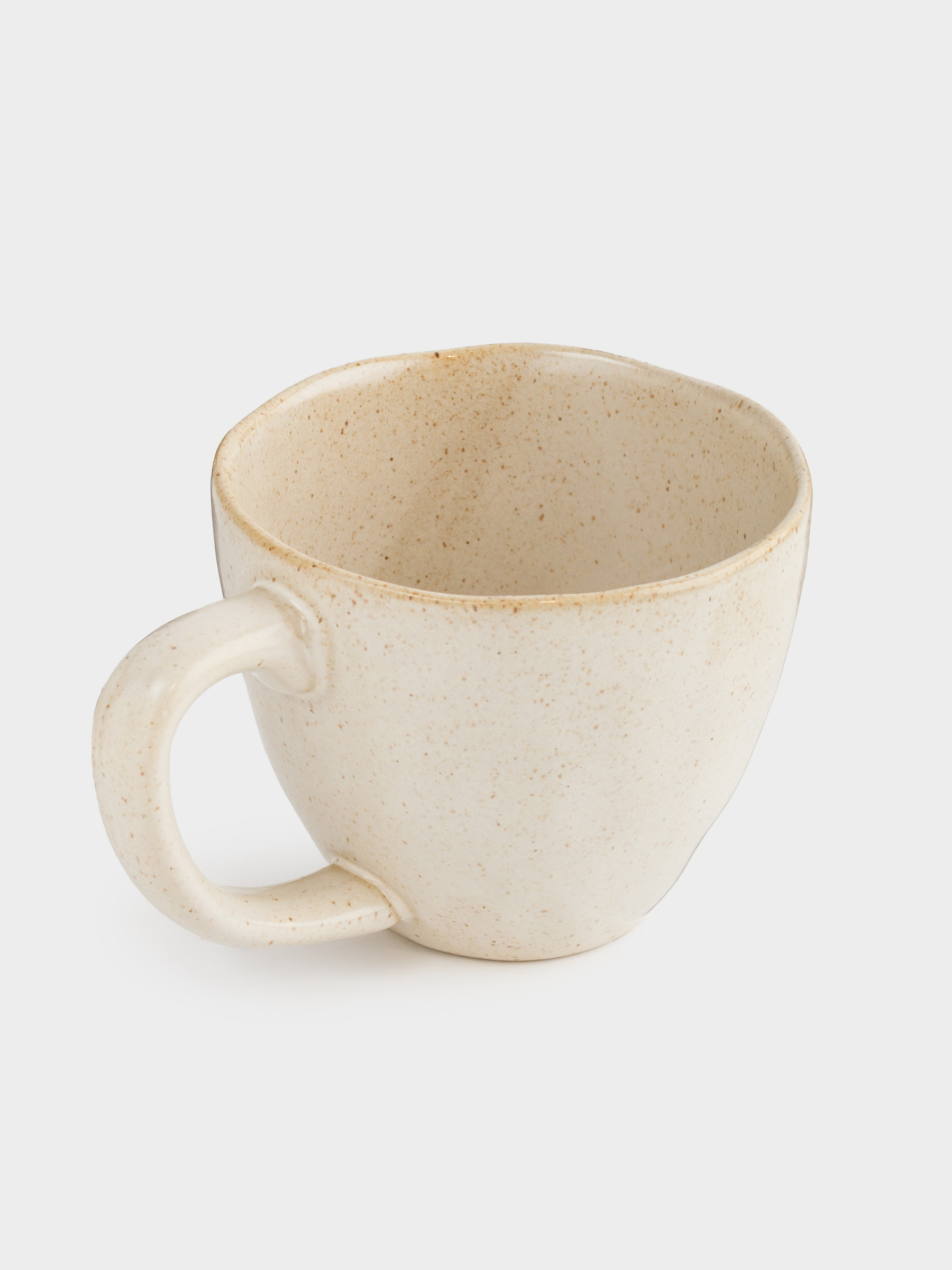 Кружка, 370 мл, керамика, молочная, в крапинку, Еж внутри, Delicia, image-2