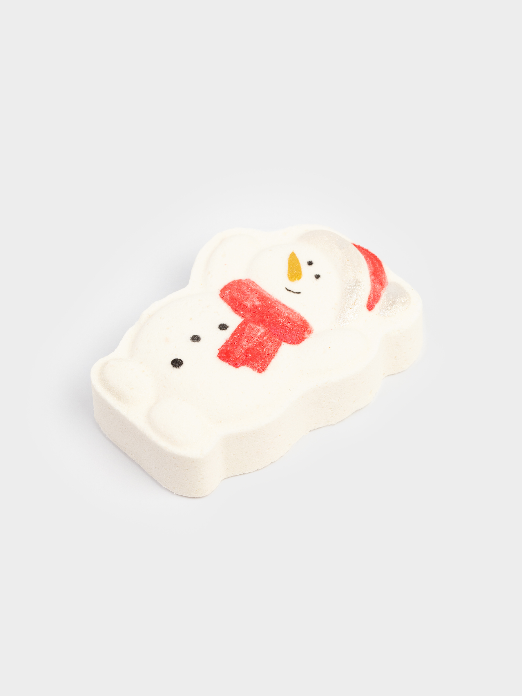 Бомбочка для ванны, 100 гр, бело-синяя, Вишня, Снеговик, Snowy, image-1