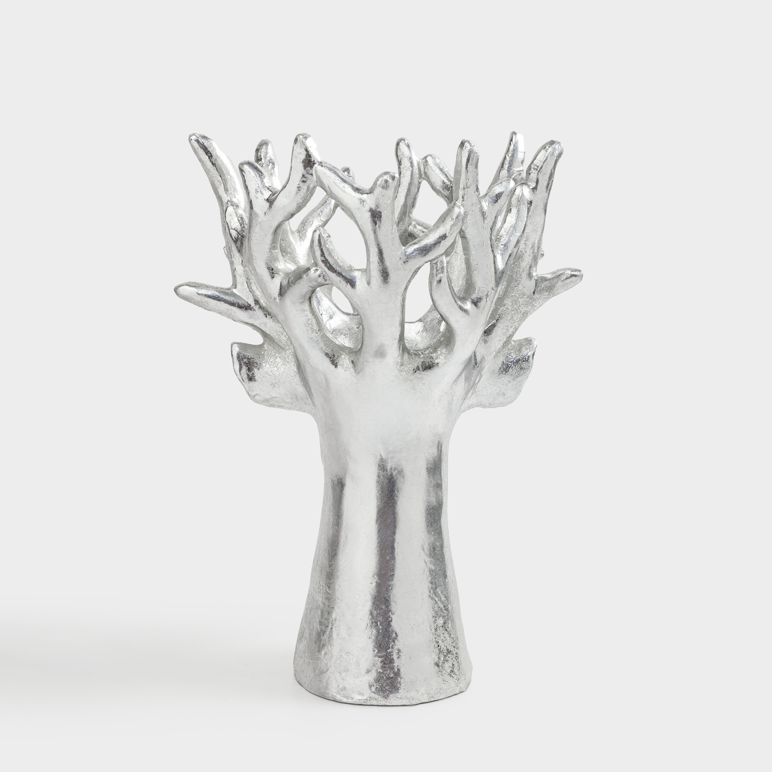 Ваза декоративная, 30 см, полирезин, серебристая, Голова оленя, Deer sparks, image-3