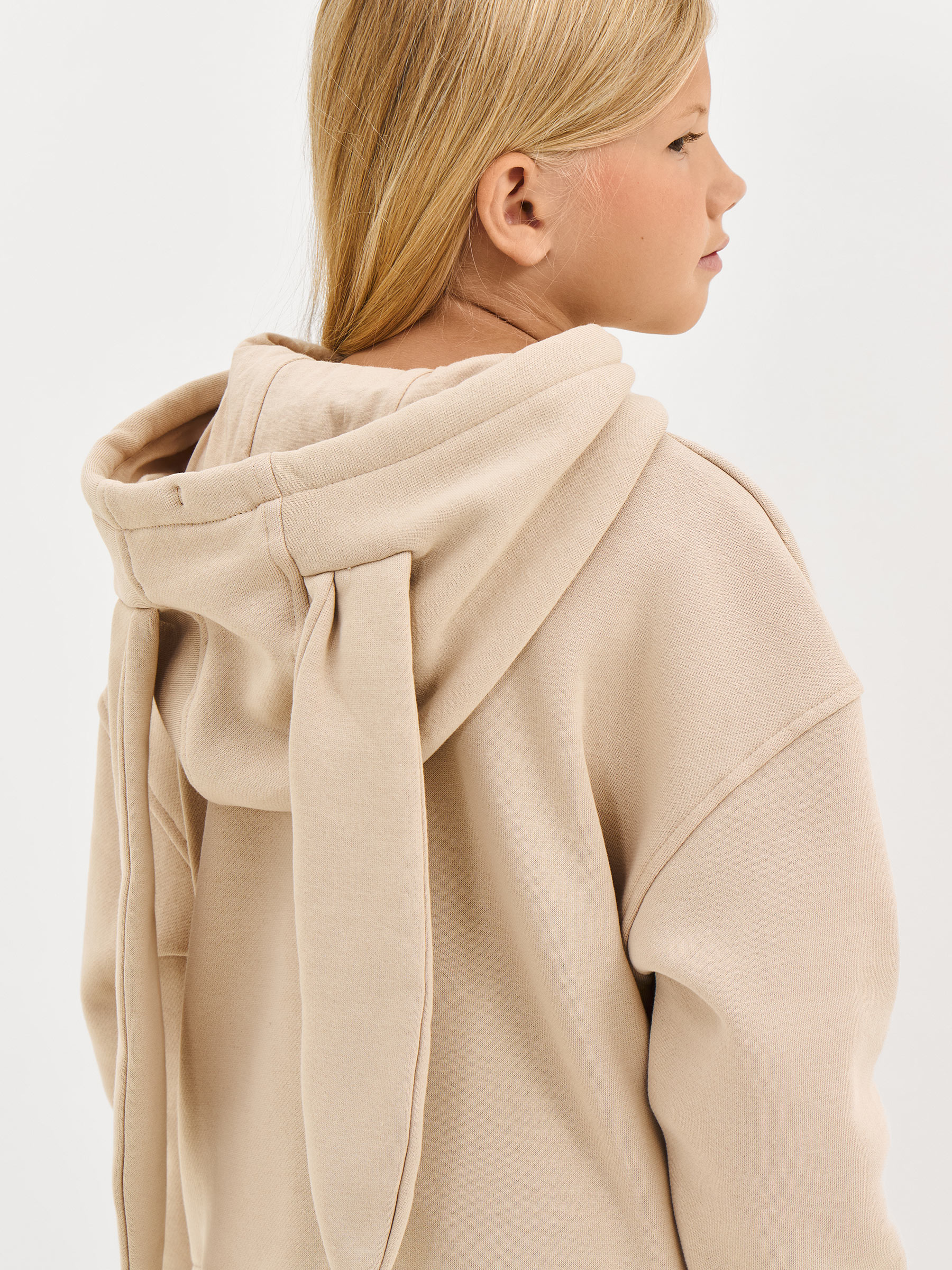 Худи детское, для девочек, бежевое, Abia, image-5