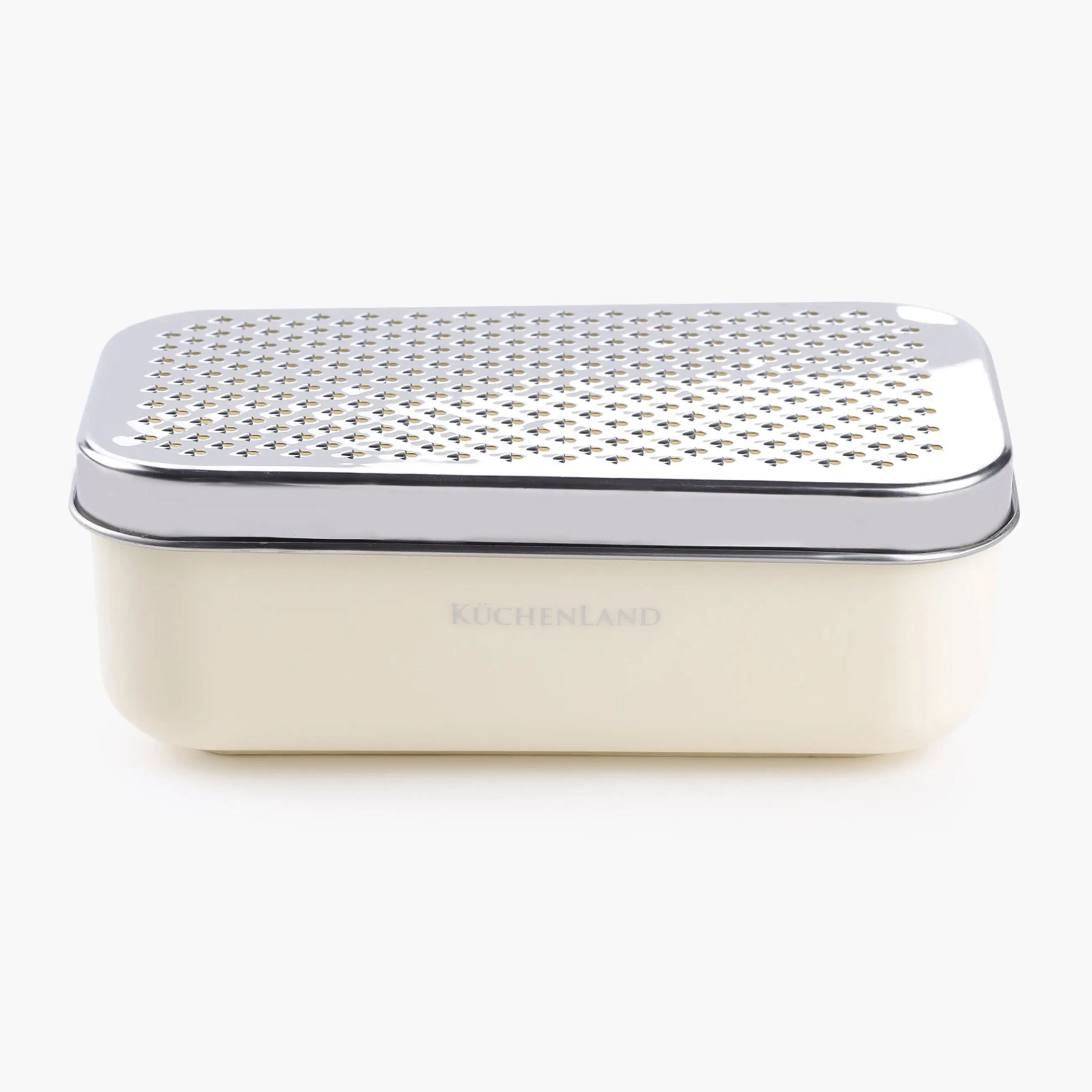 Үккіш, 18х10 см, сақтау ыдысымен және ауыстырылатын саптамалармен, болат/пластик, сүт түстес, Chalet