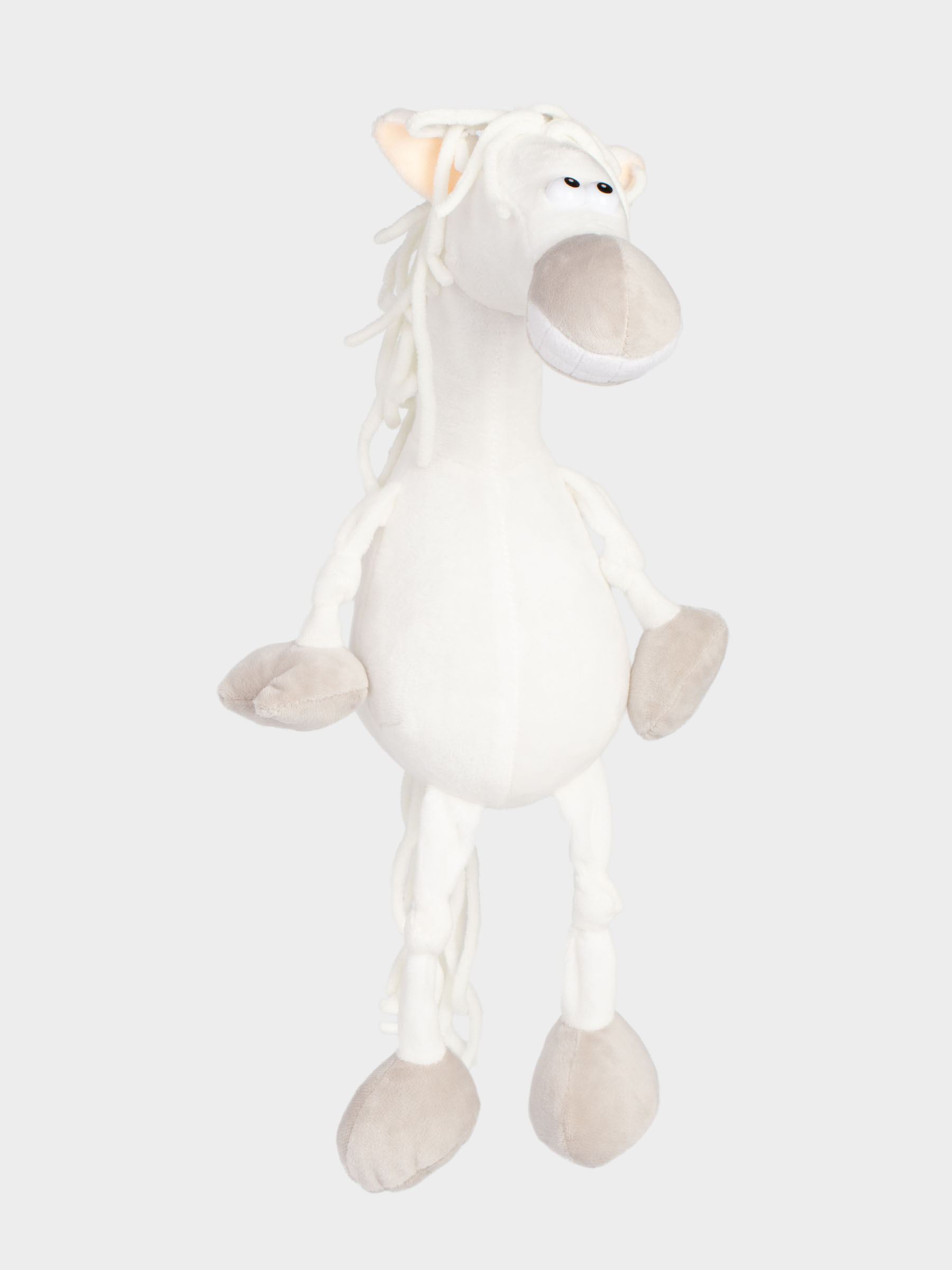 Ойыншық, 45 см, жұмсақ, полиэстер, ақ, Жылқы, Horse toy, image-0