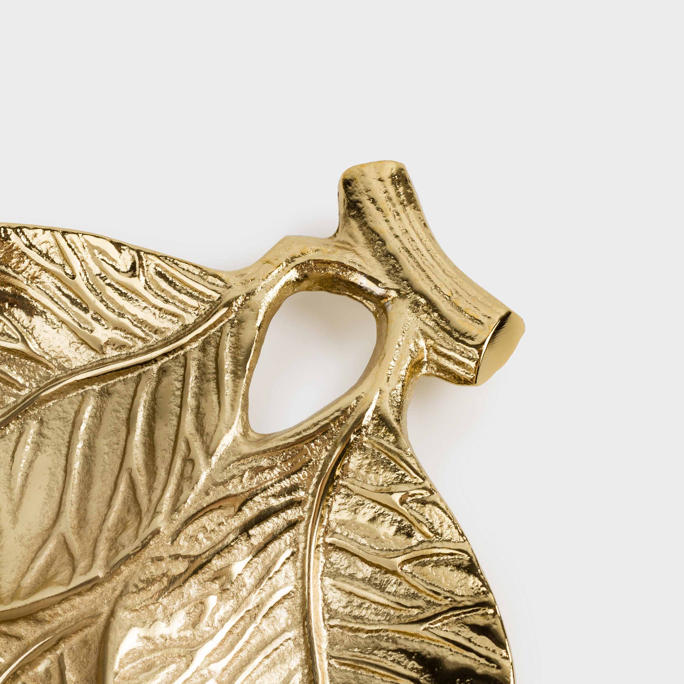 Менажница, 24х18 см, 3 отд, металл, золотистая, Листья, Fantastic gold, image-6