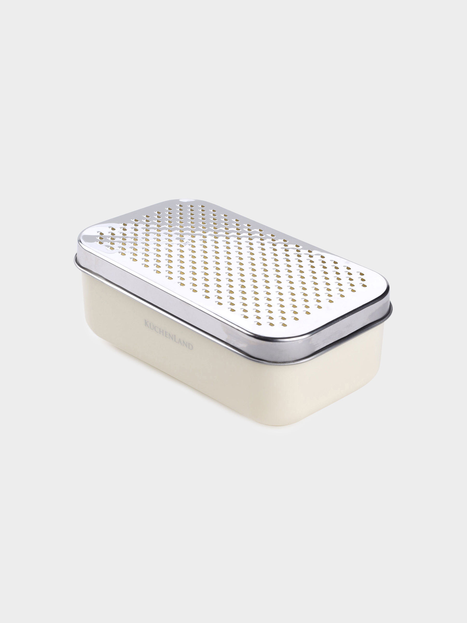 Үккіш, 18х10 см, сақтау ыдысымен және ауыстырылатын саптамалармен, болат/пластик, сүт түстес, Chalet, image-1