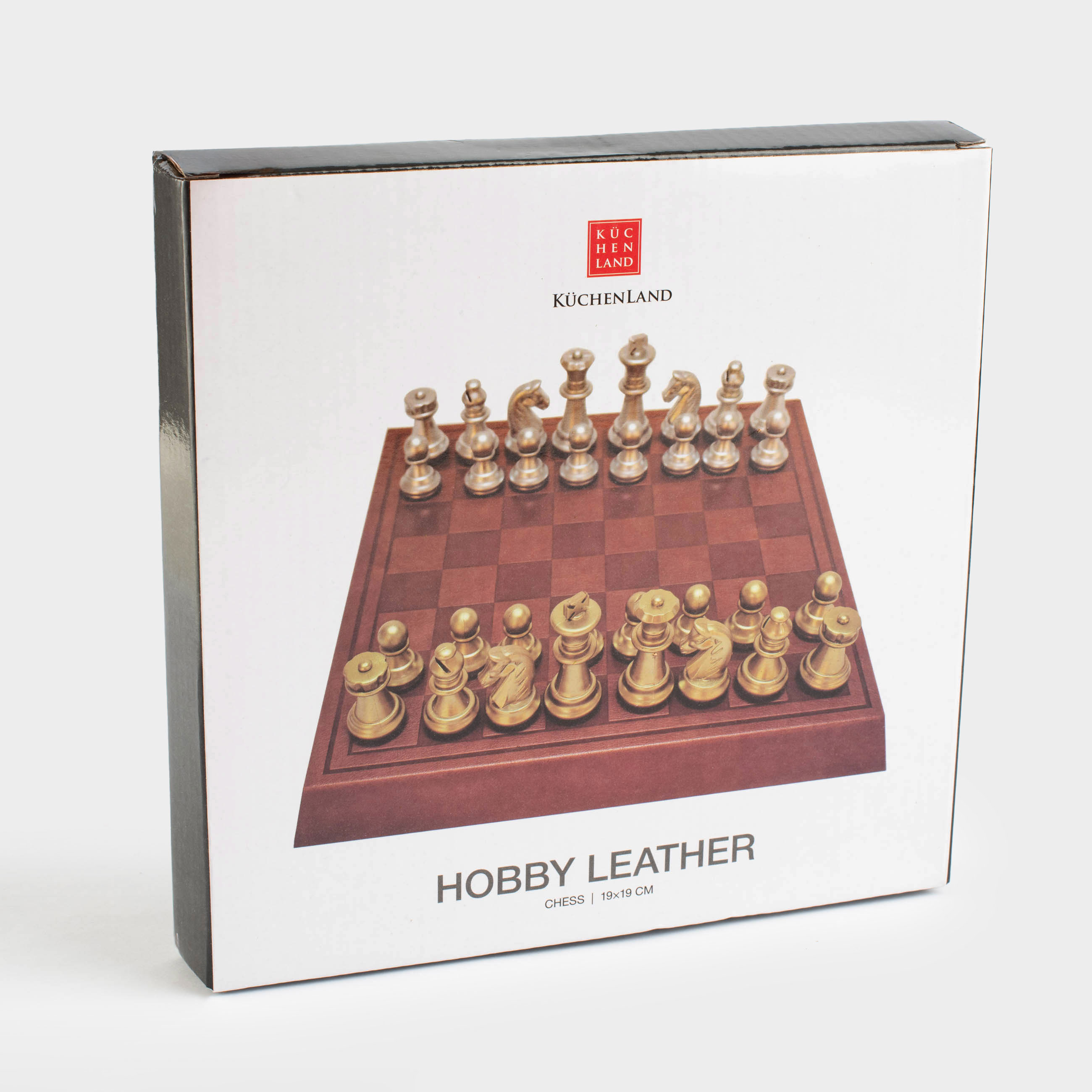 Игра настольная, 19х19 см, шахматы, искусственная кожа/МДФ, Hobby leather, image-5