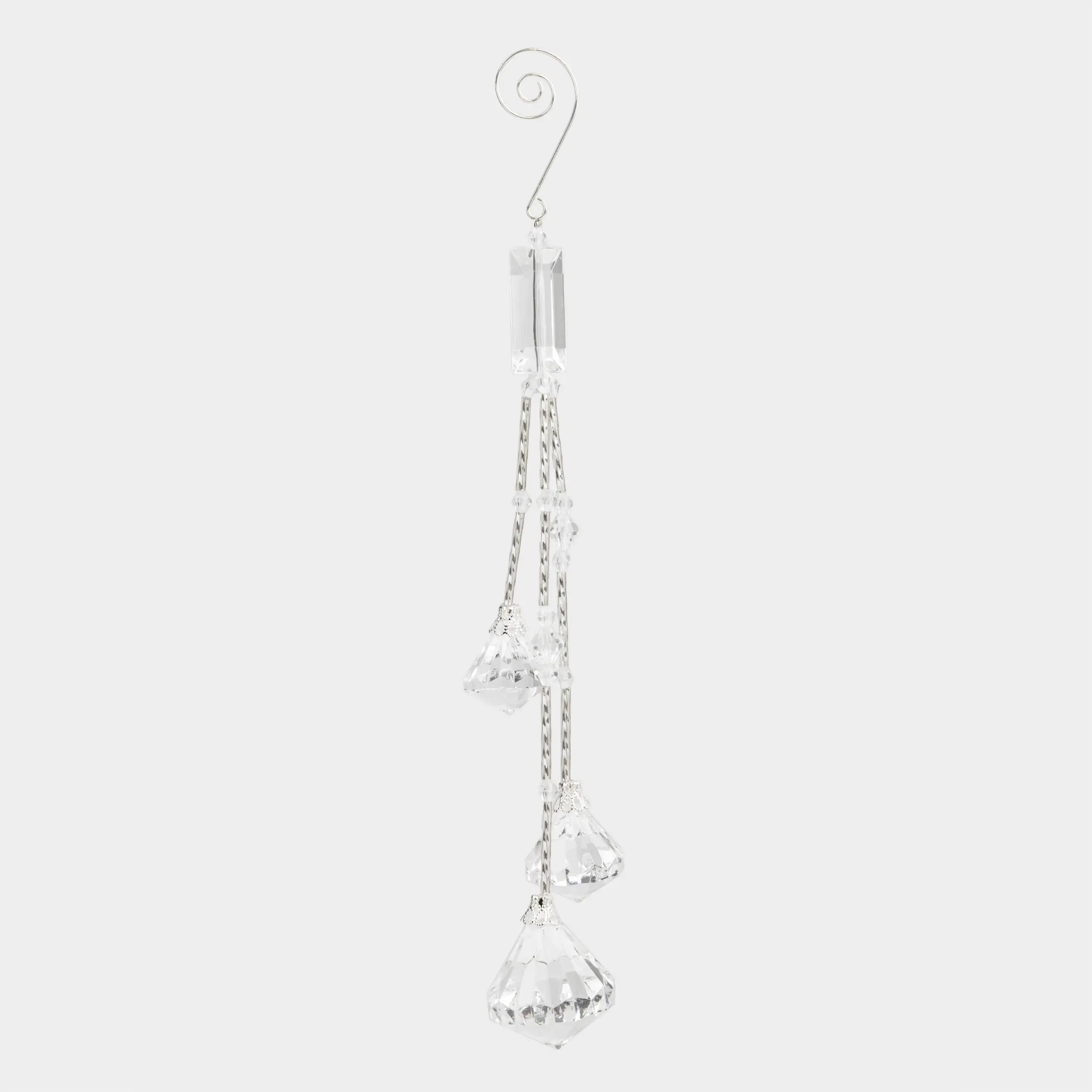 Украшение декоративное, 27 см, подвесное, акрил/металл, Кристаллы, Crystal decor